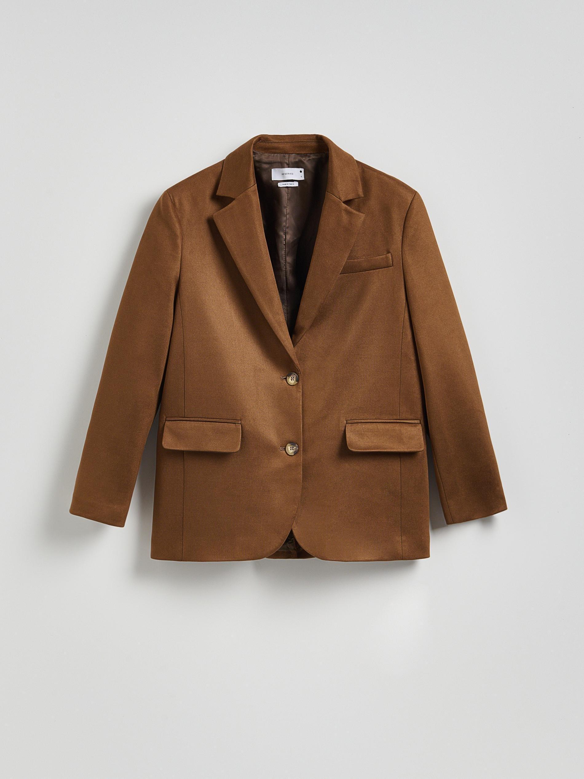 Brown Single-Breasted Blazer, , large image number 2