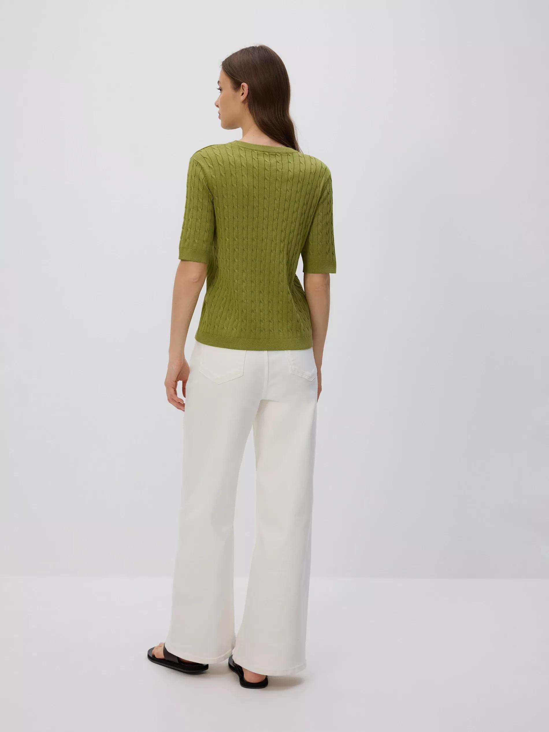 Green Decorative knit jumper, Khaki, large image number 3