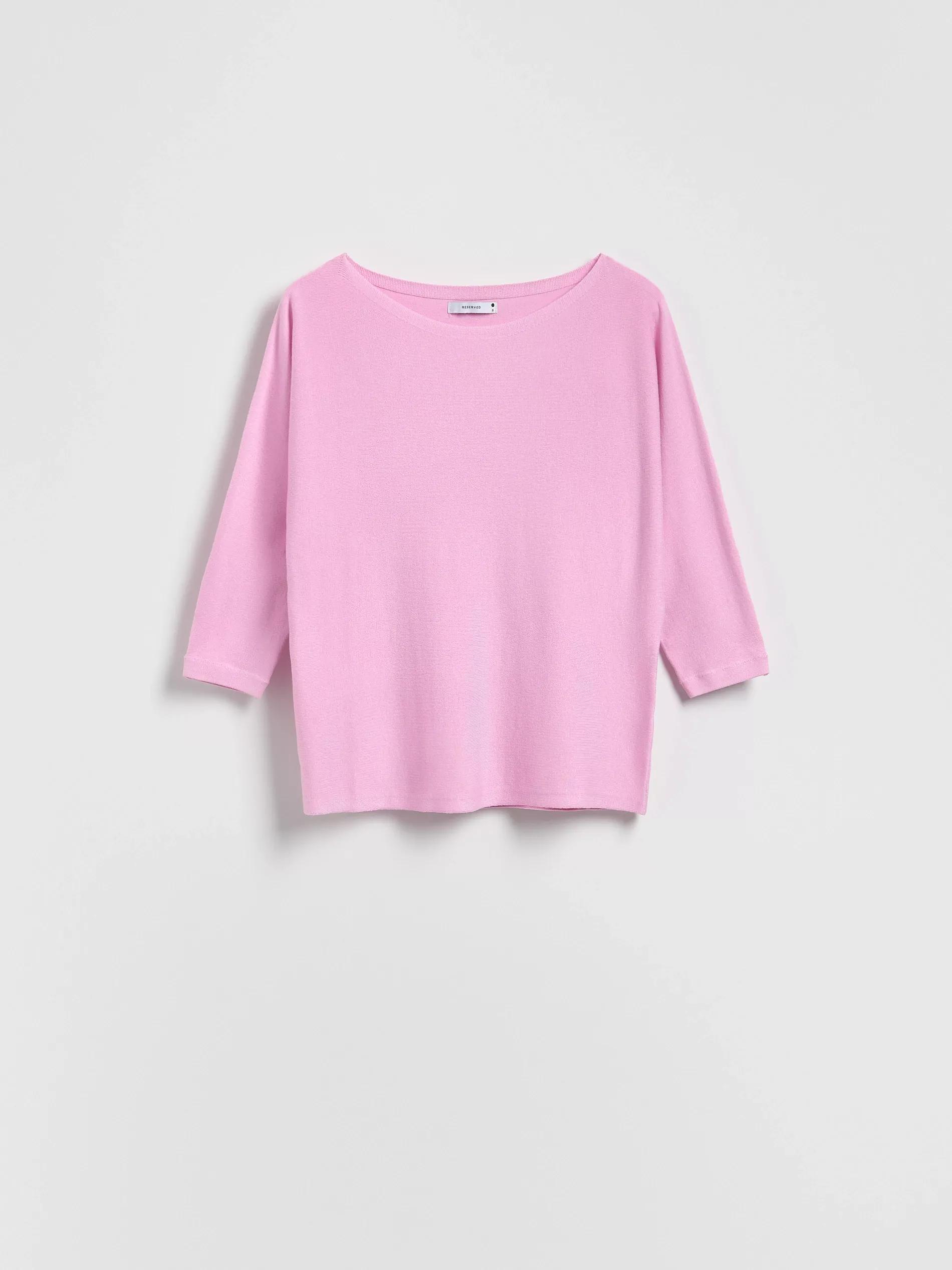 Pink Sweater With Viscose Blend, , medium