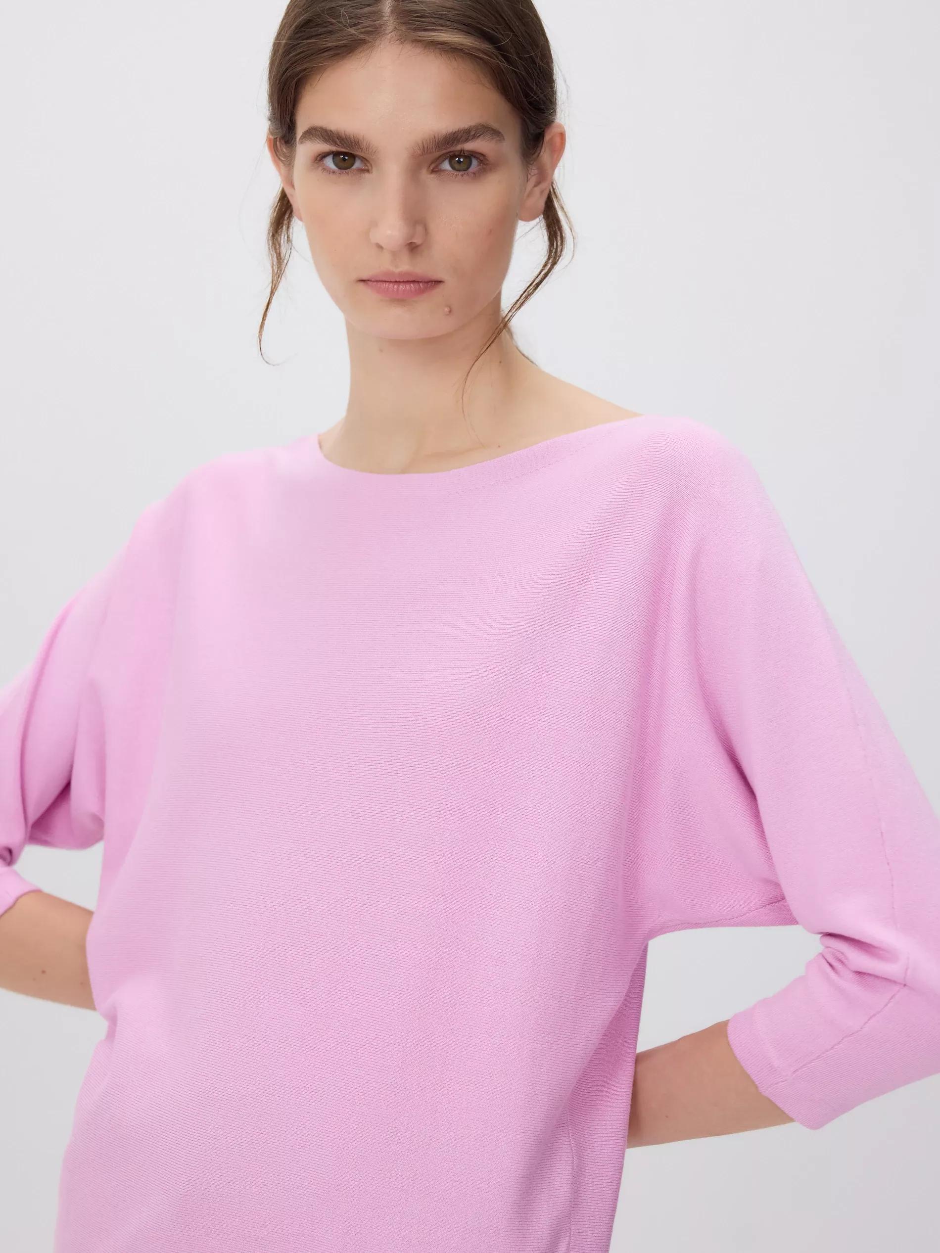 Pink Sweater With Viscose Blend, Pink, large image number 2