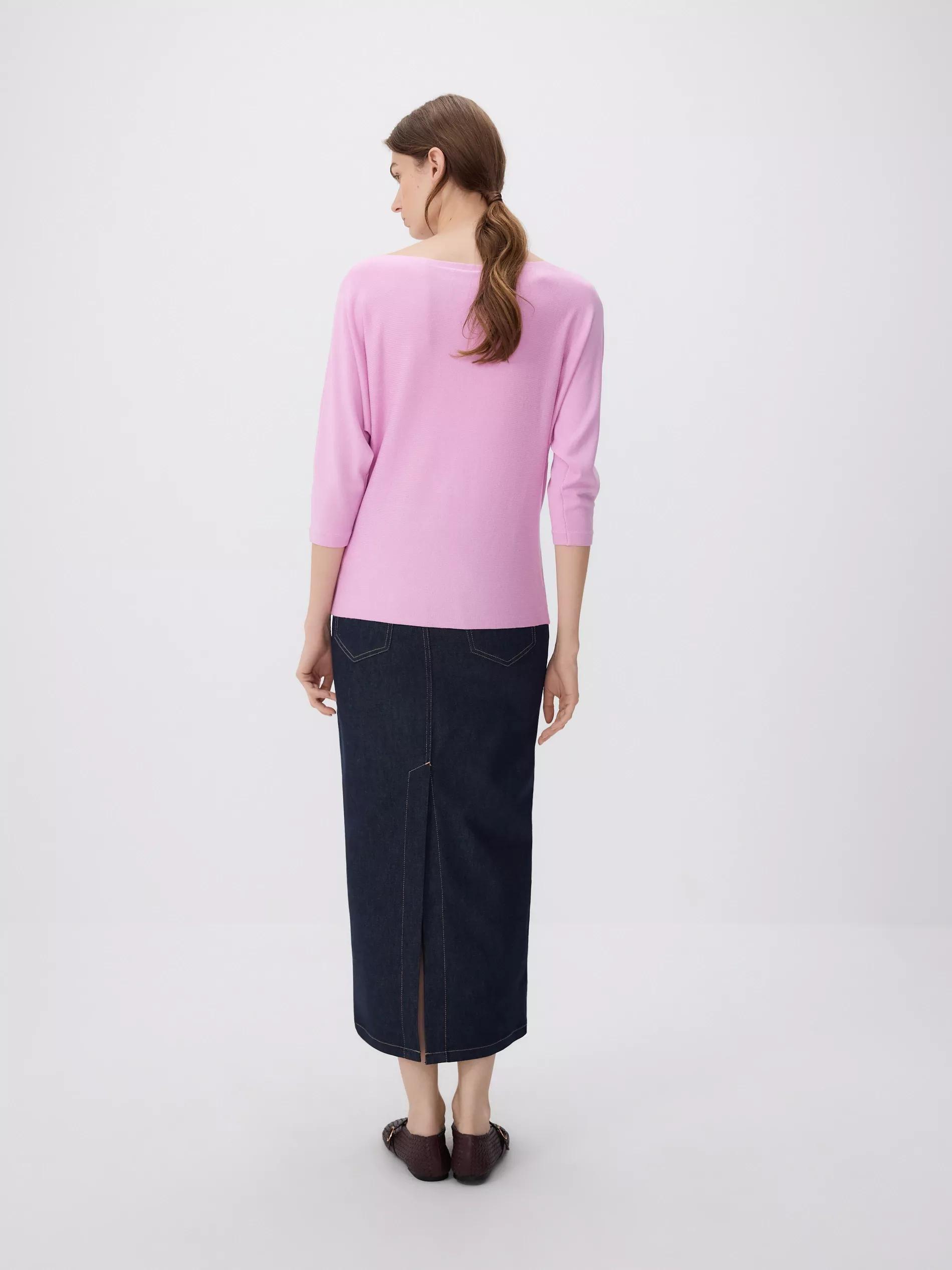 Pink Sweater With Viscose Blend, Pink, large image number 3