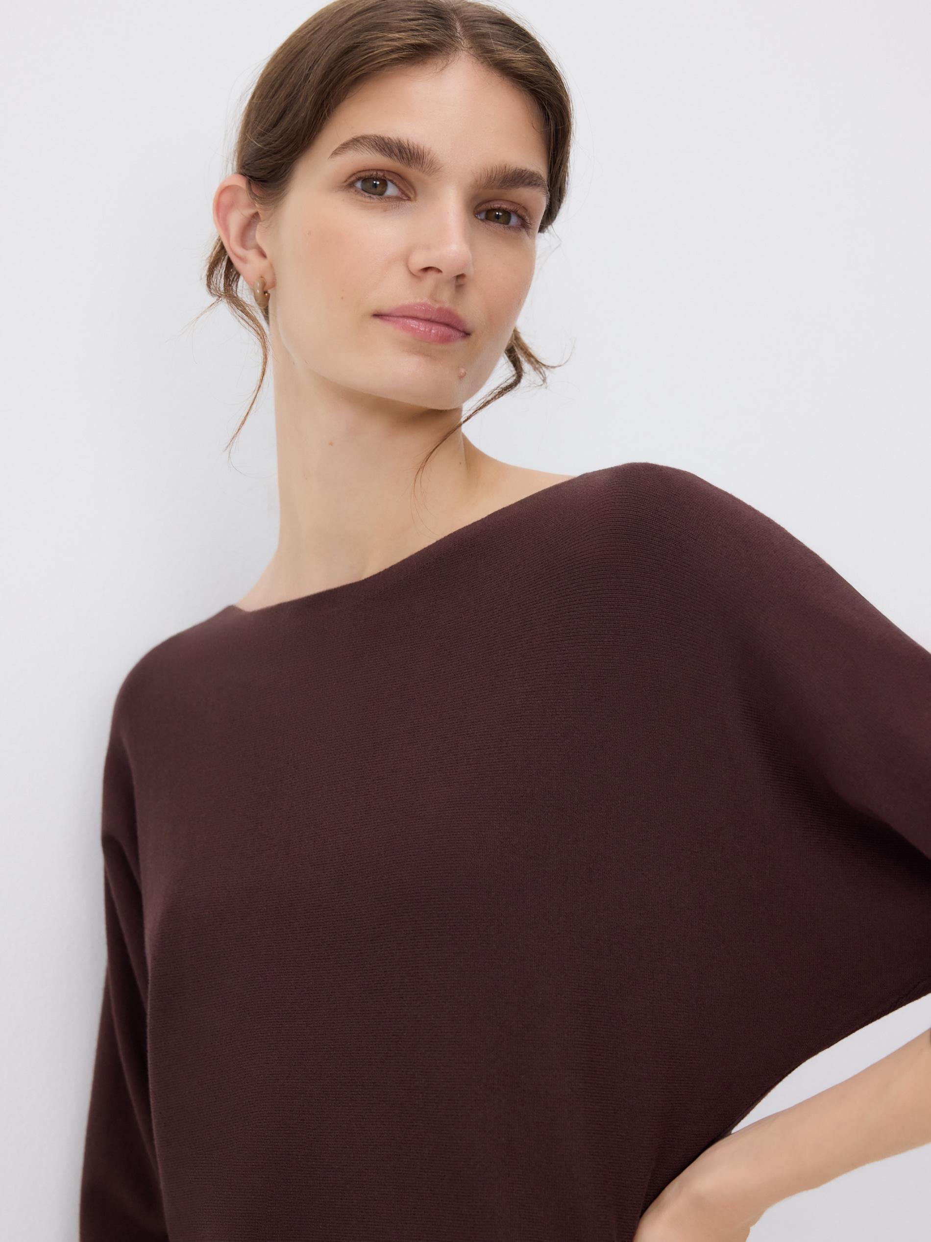 Brown Sweater With Viscose Blend, , large image number 2