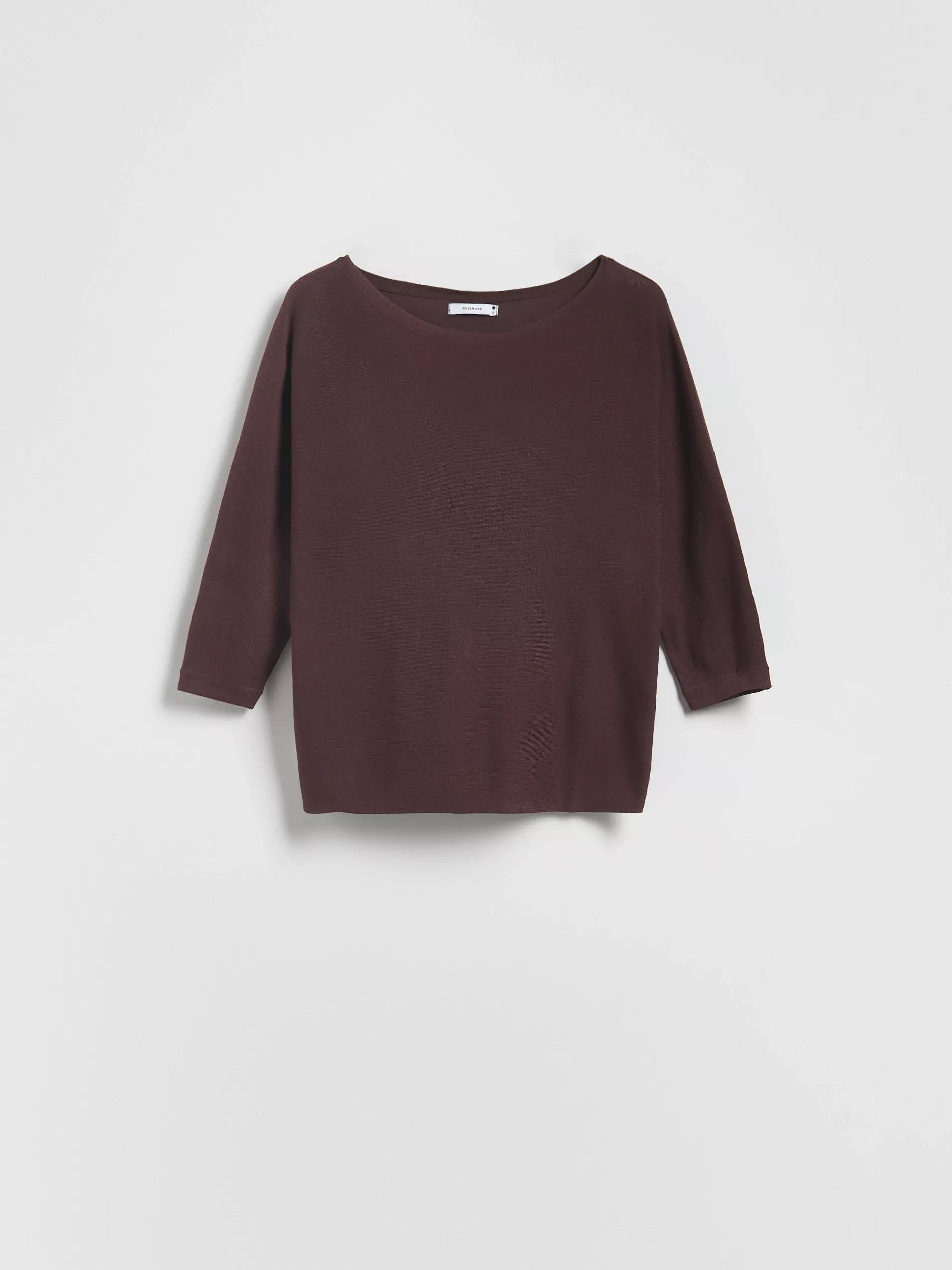Brown Sweater With Viscose Blend, , large image number 4