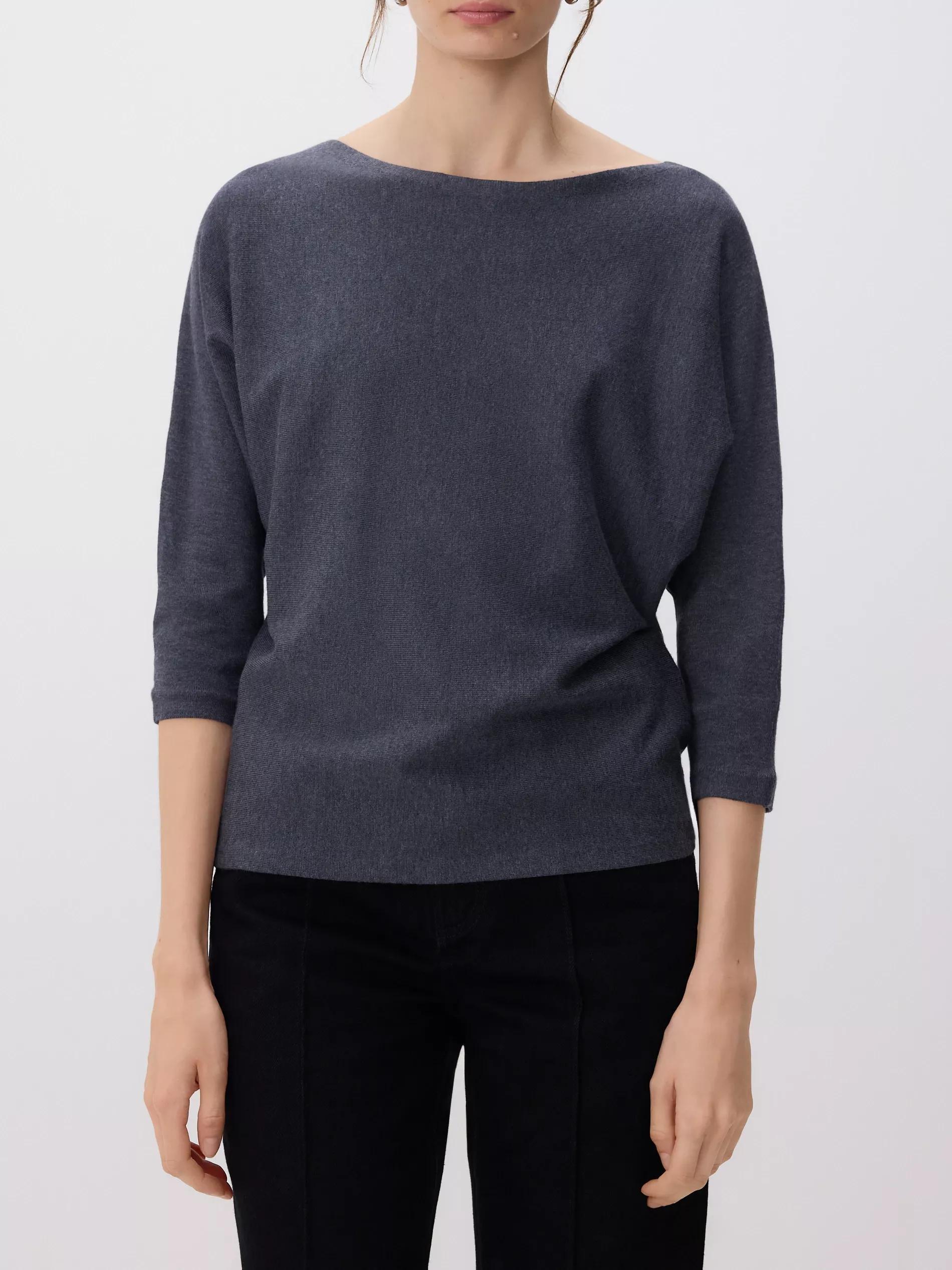 Grey Sweater With Viscose Blend, , large image number 1
