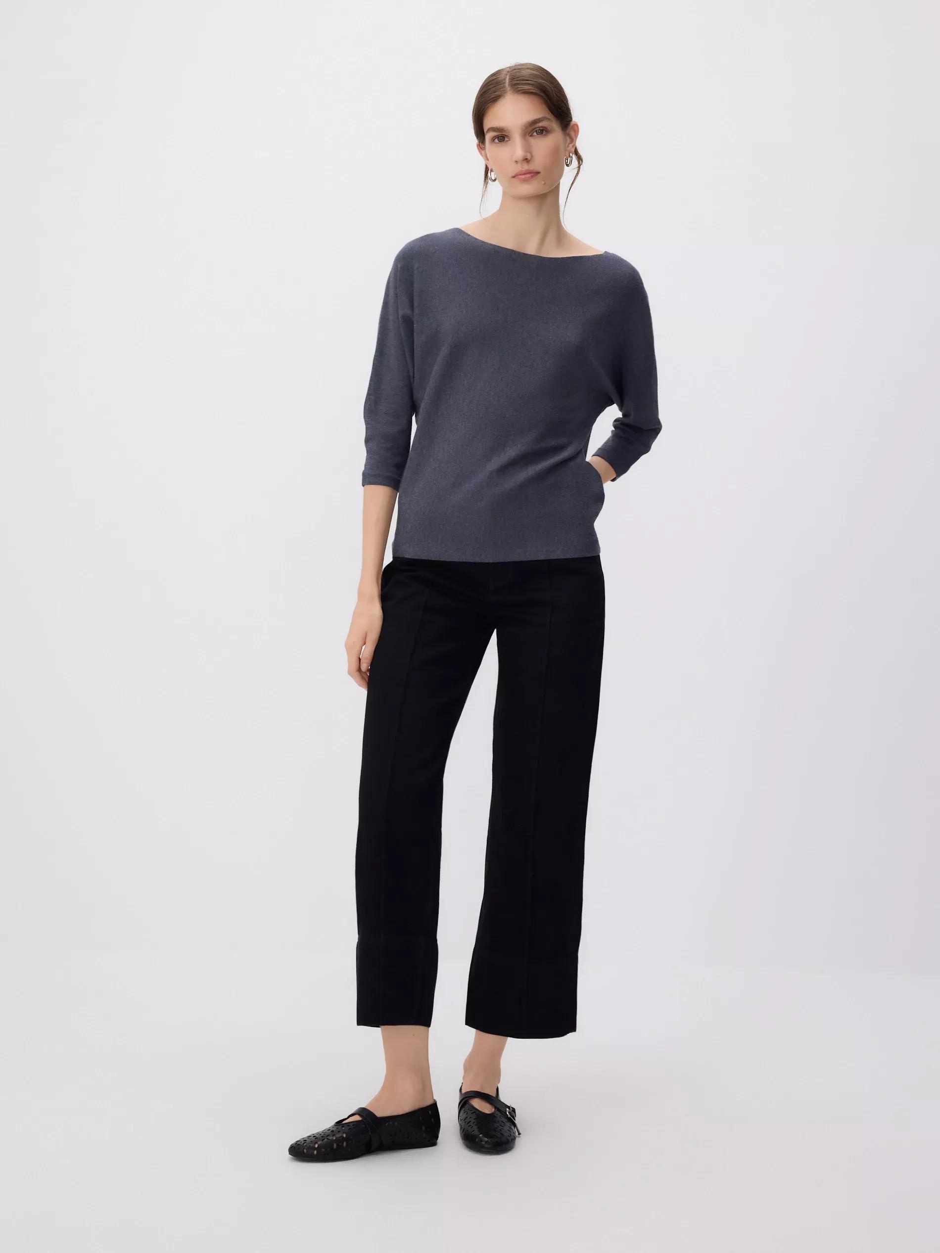 Grey Sweater With Viscose Blend, , large image number 2