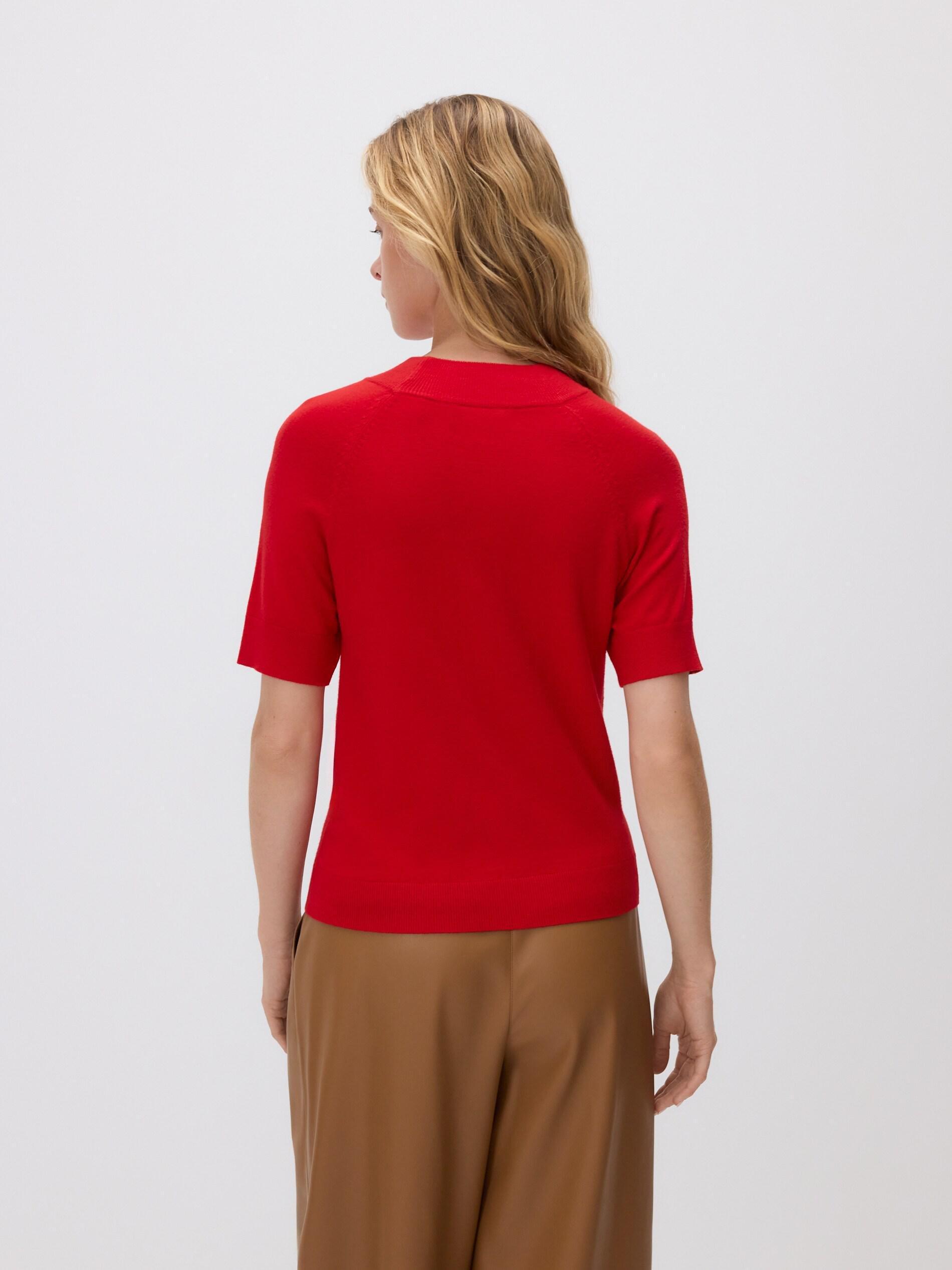 Red Plain Jumper, Red, large image number 2
