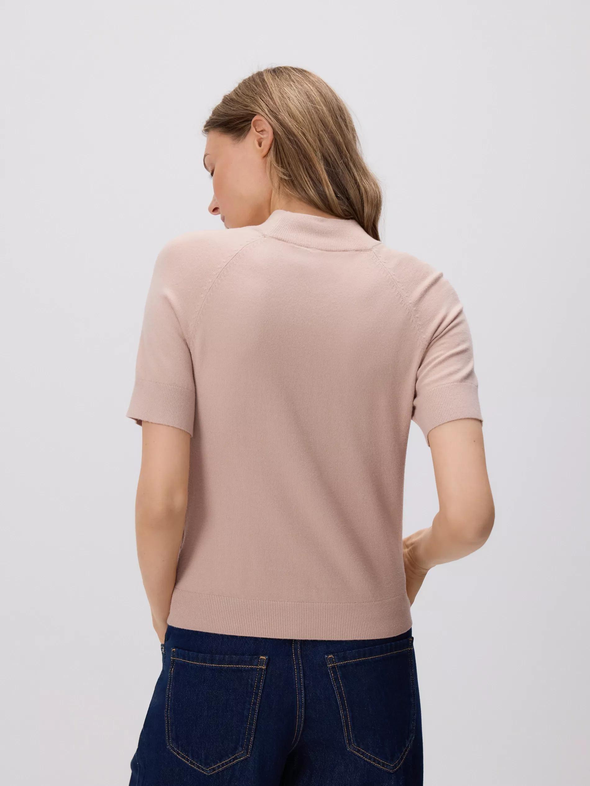 Beige Plain Jumper, Beige, large image number 1