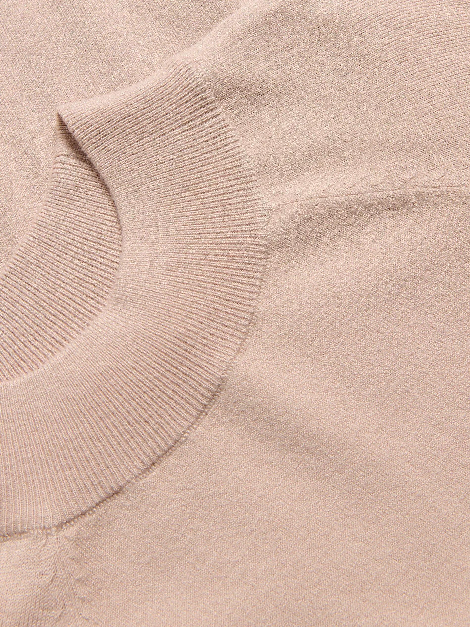Beige Plain Jumper, Beige, large image number 5