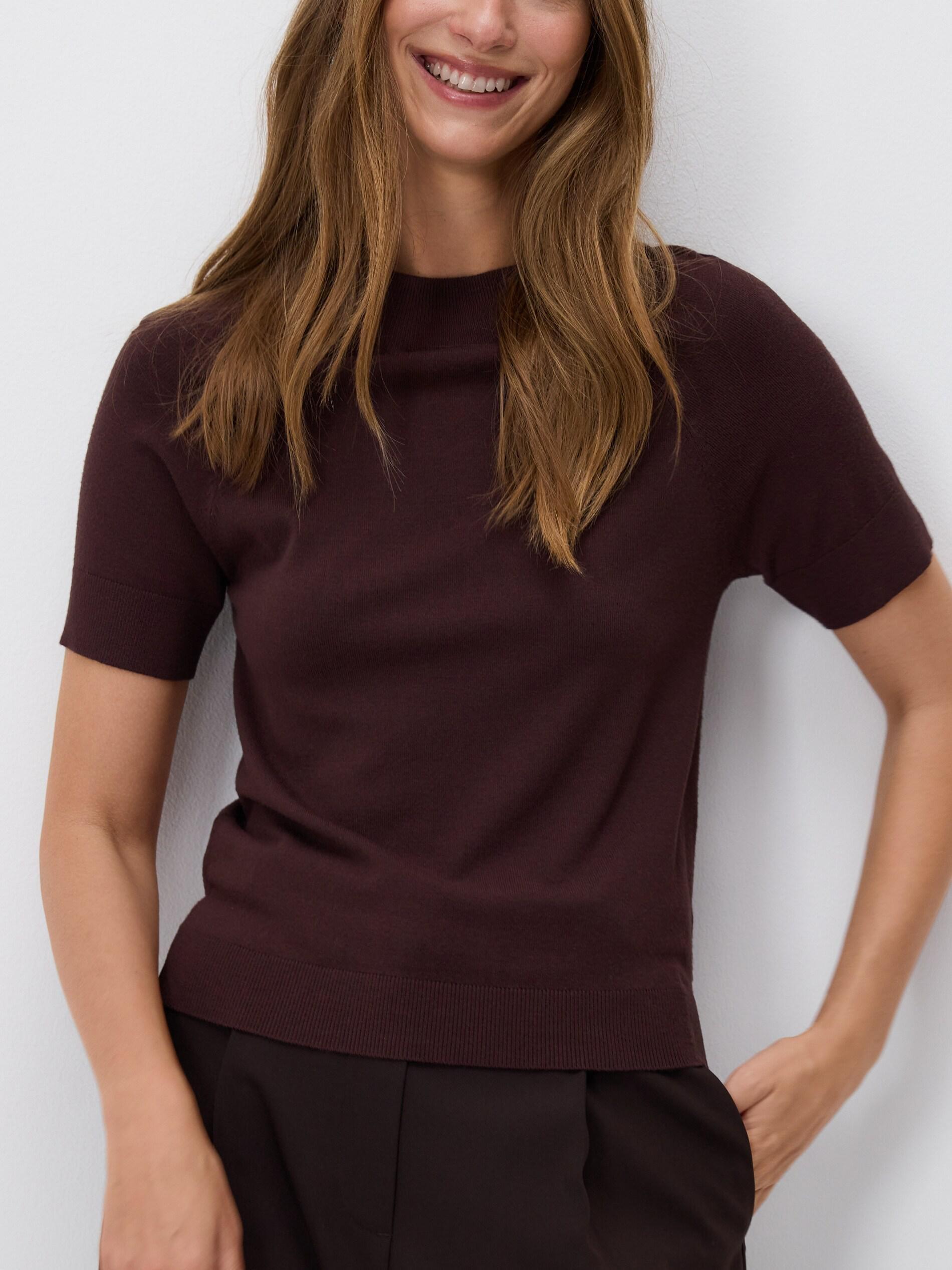 Brown Plain Jumper, Brown, large image number 0