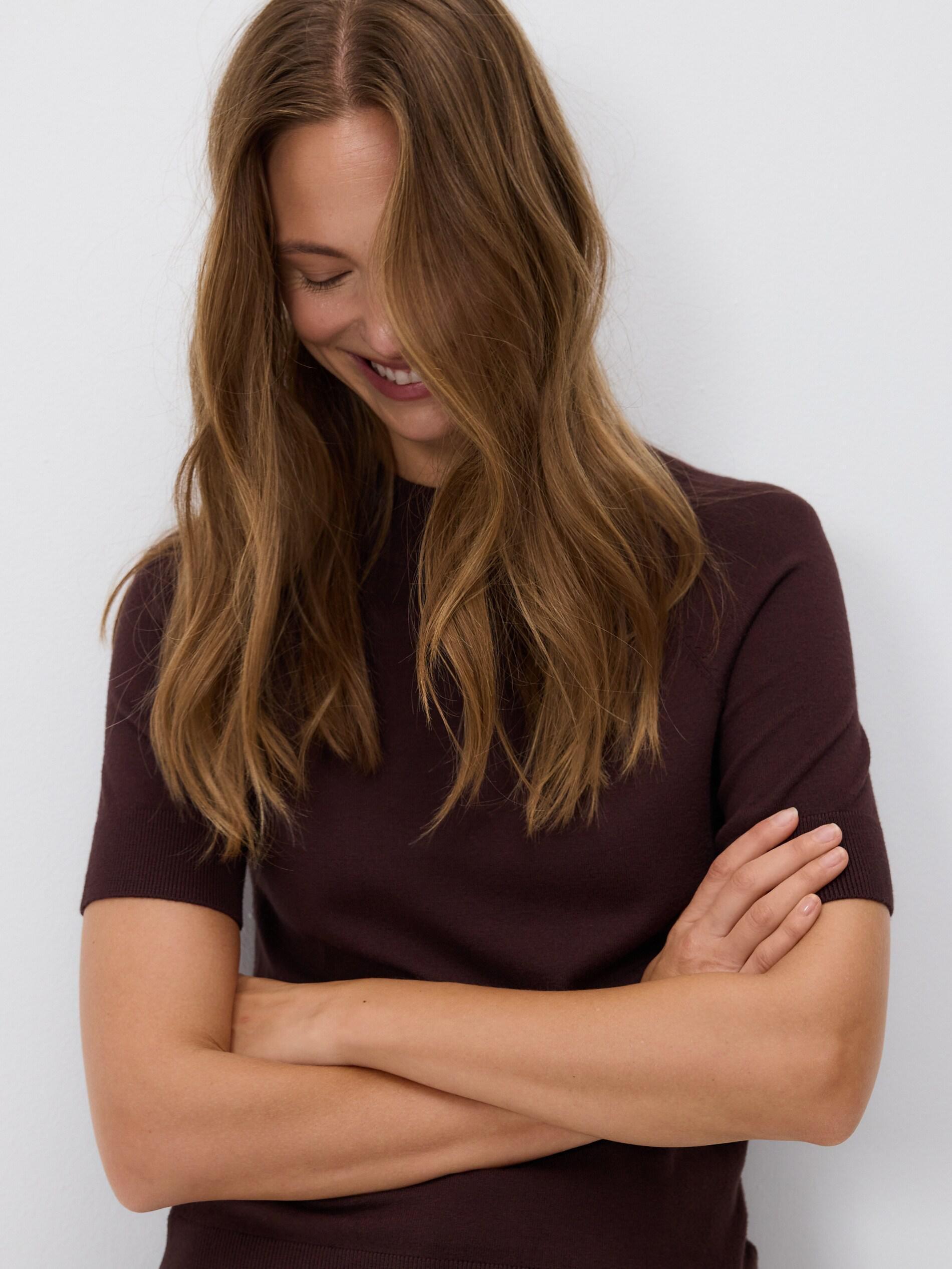Brown Plain Jumper, Brown, large image number 2
