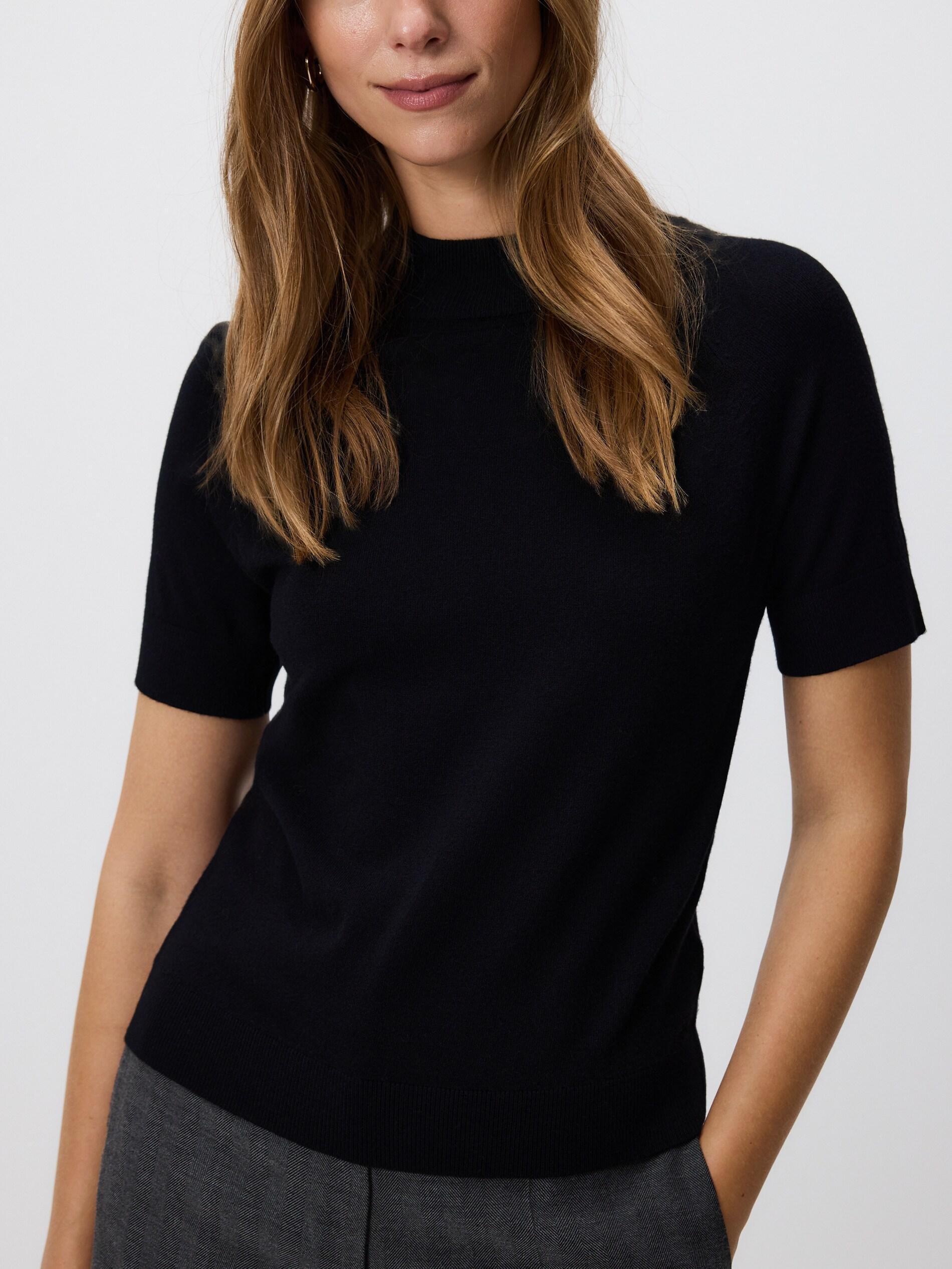 Black Plain Jumper, Black, large image number 1