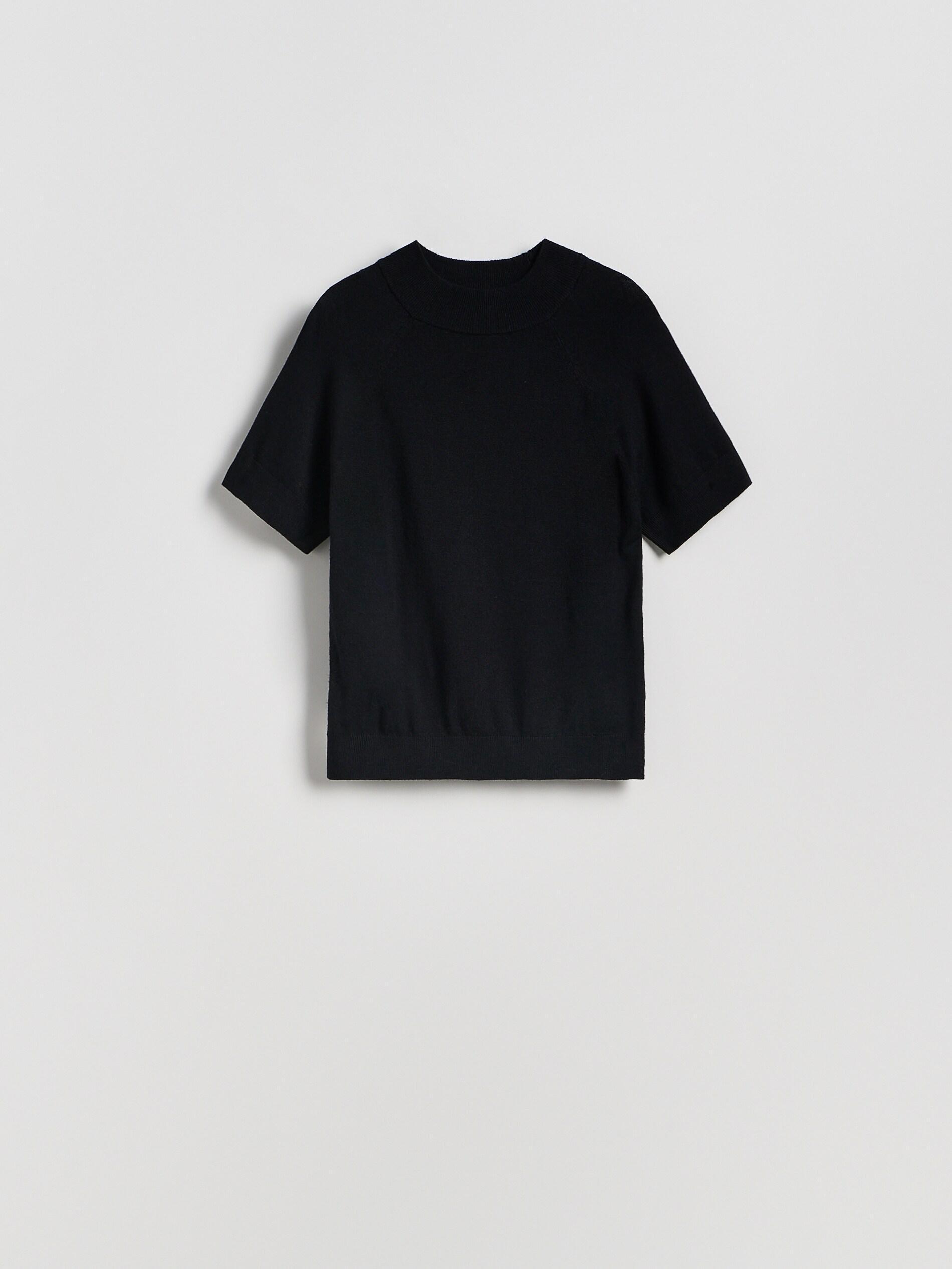 Black Plain Jumper, Black, large image number 4