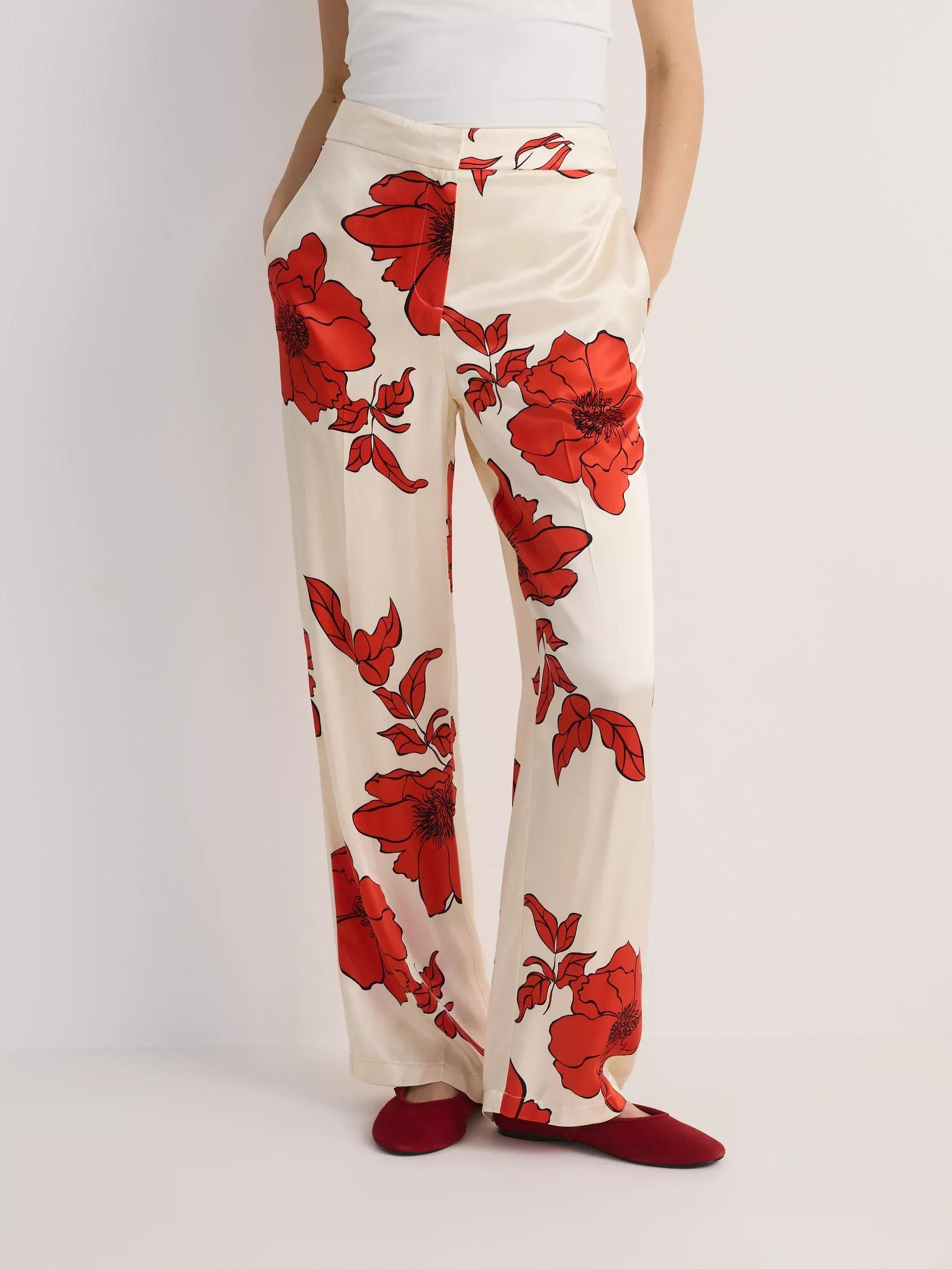 Multicolour Patterned Trousers, Multicolor, large image number 0