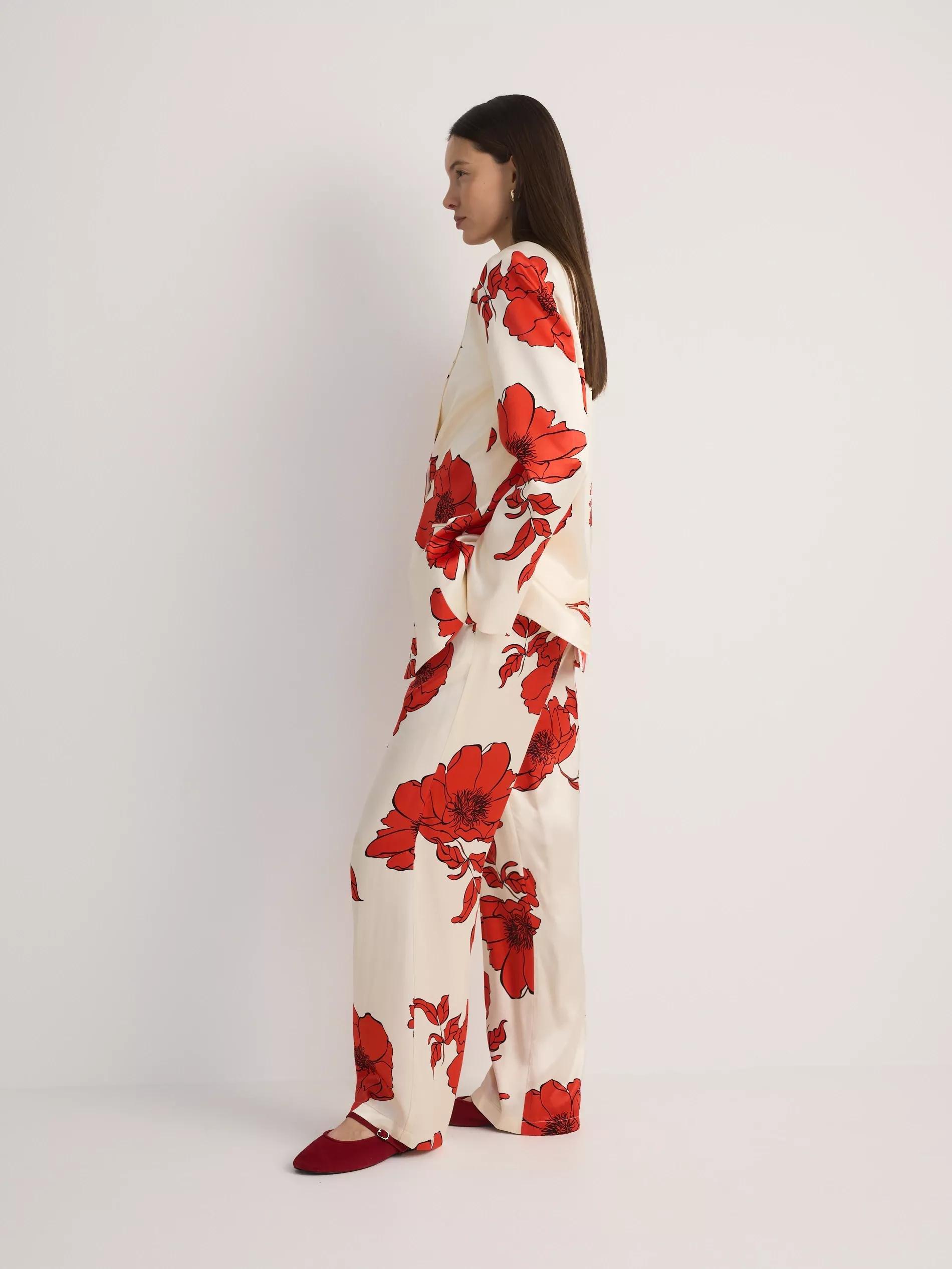 Multicolour Patterned Trousers, Multicolor, large image number 2