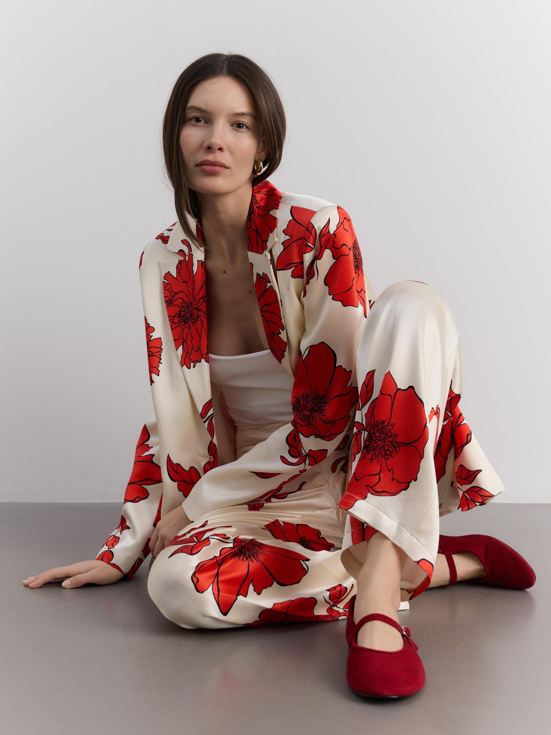 Multicolour Patterned Trousers, Multicolor, large image number 5