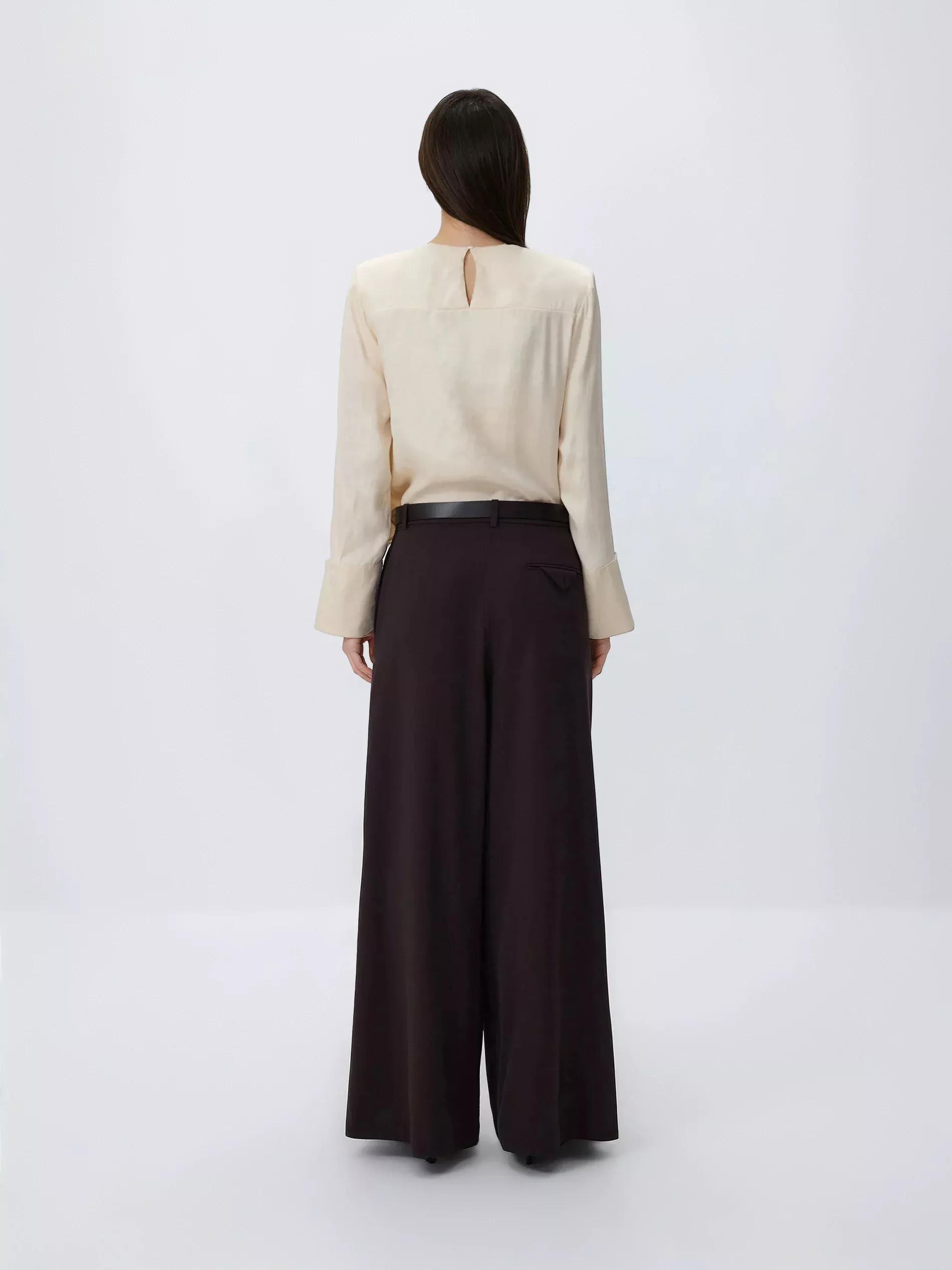 Brown Trousers With Belt, Brown, large image number 2