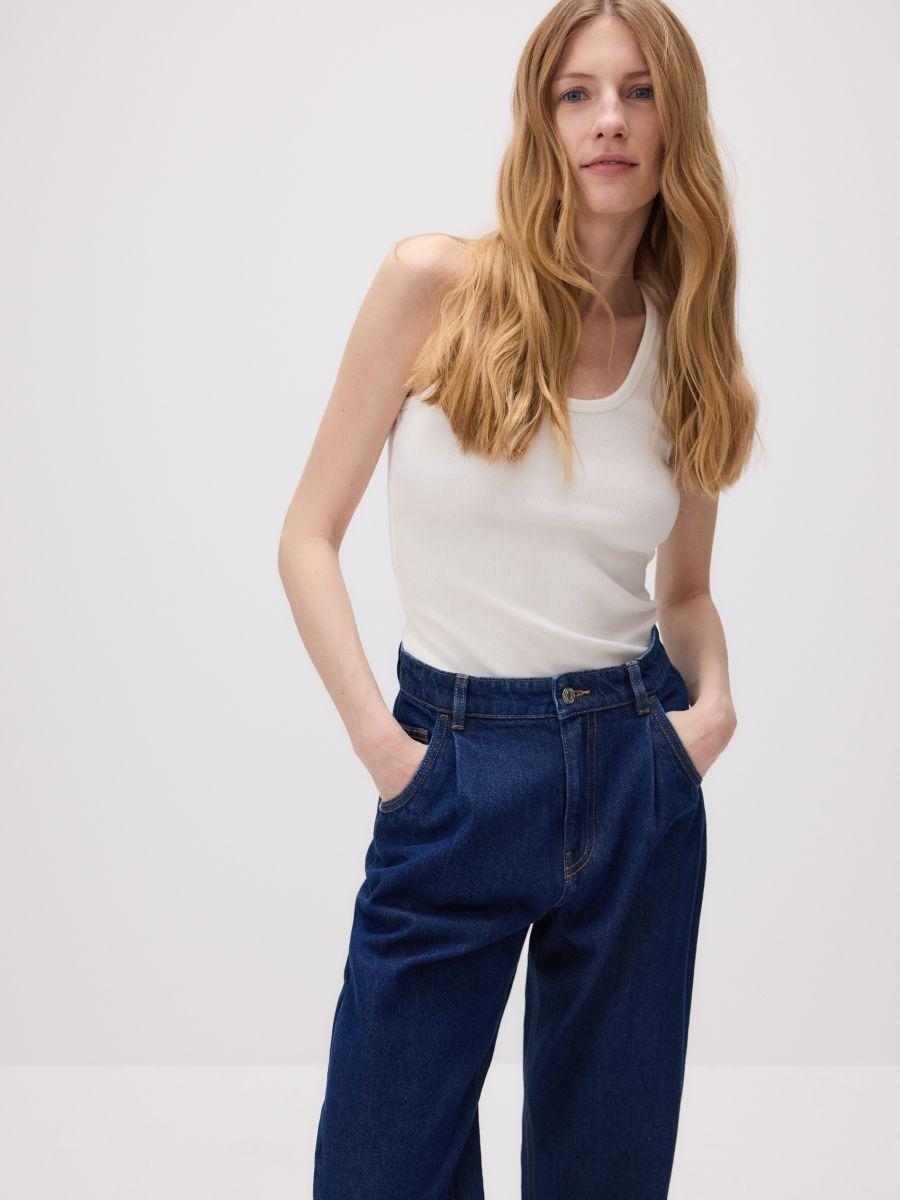 Navy Jeans Trousers, , large image number 5