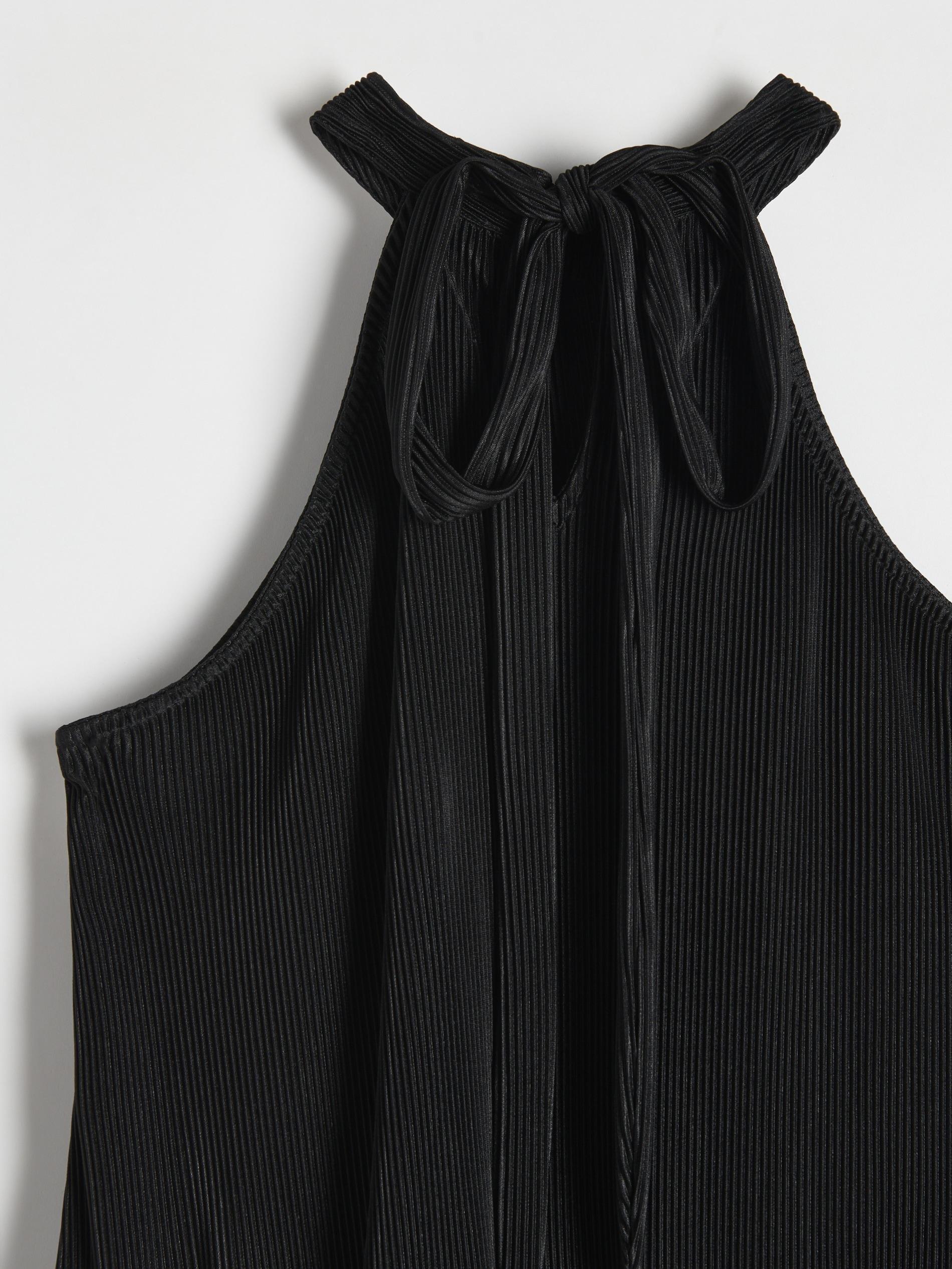 Black Pleated Blouse, , large image number 4