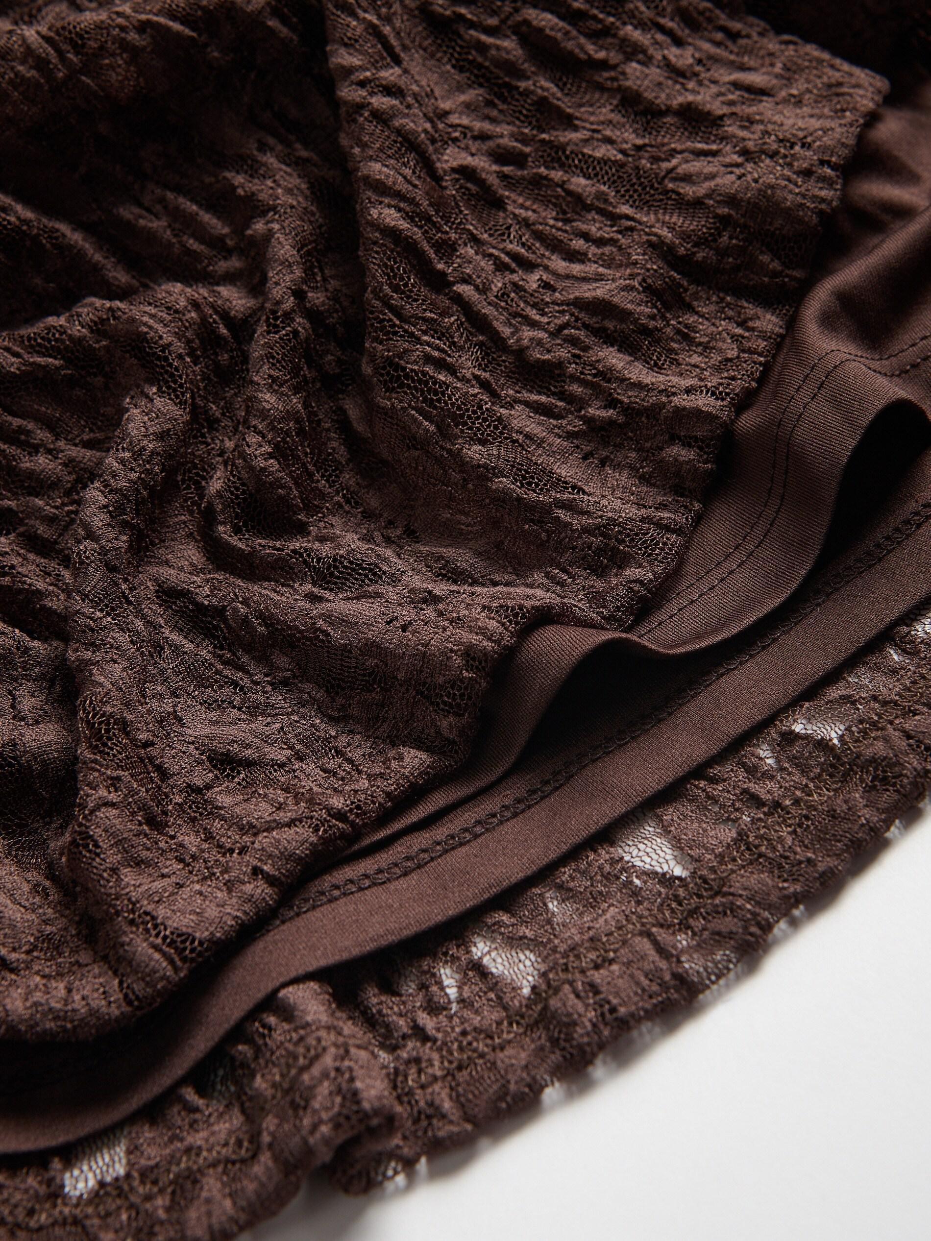 Brown Lace Dress, Brown, large image number 5