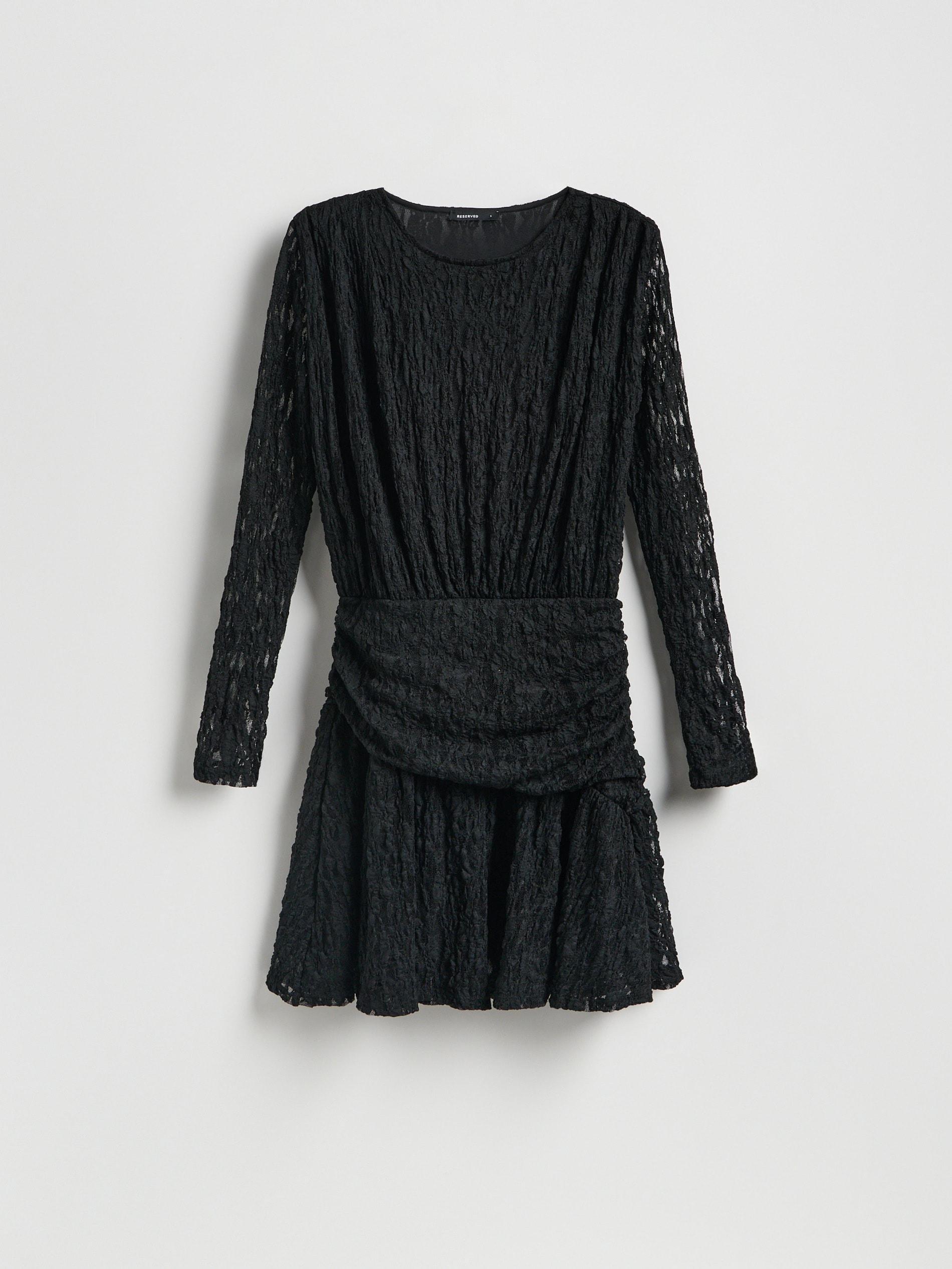 Black Lace Dress, Black, large image number 4