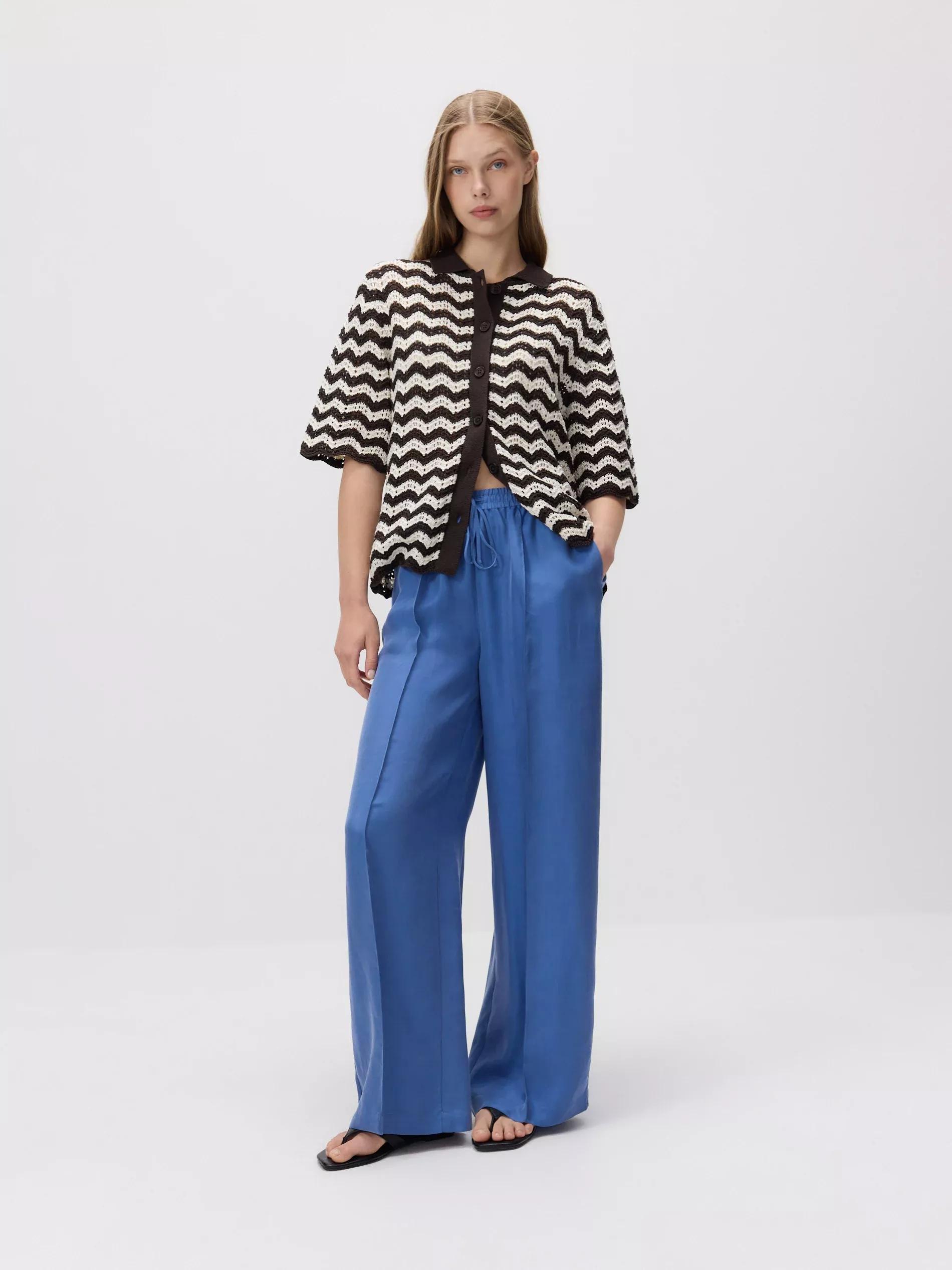 Blue Trousers, Blue, medium