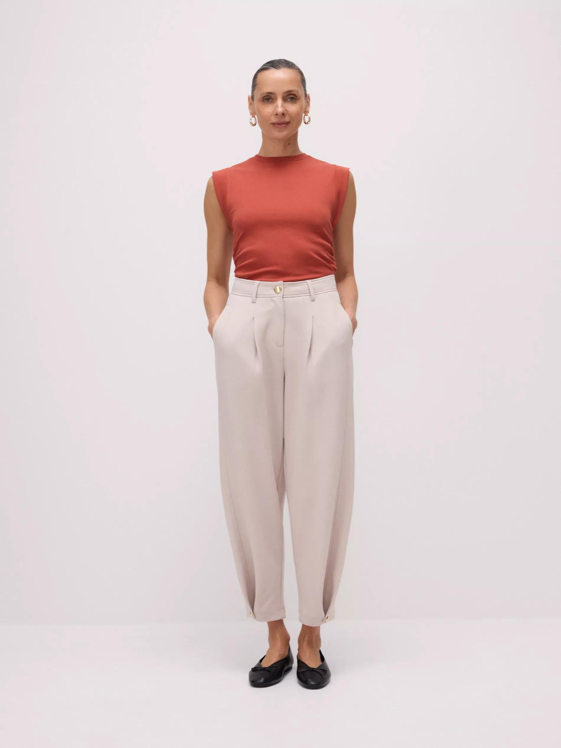 Beige Trousers, Ivory, large image number 1