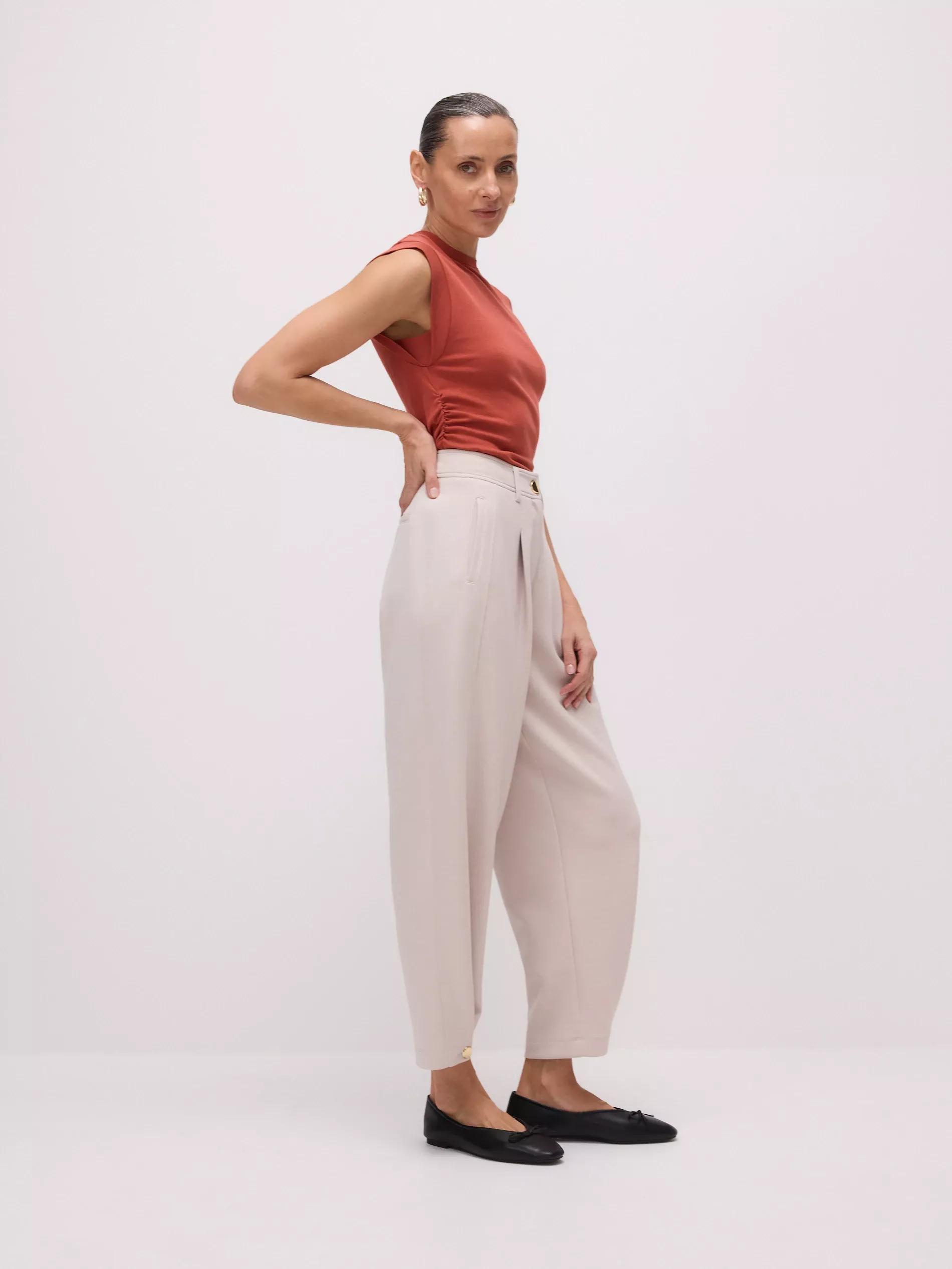 Beige Trousers, Ivory, large image number 3