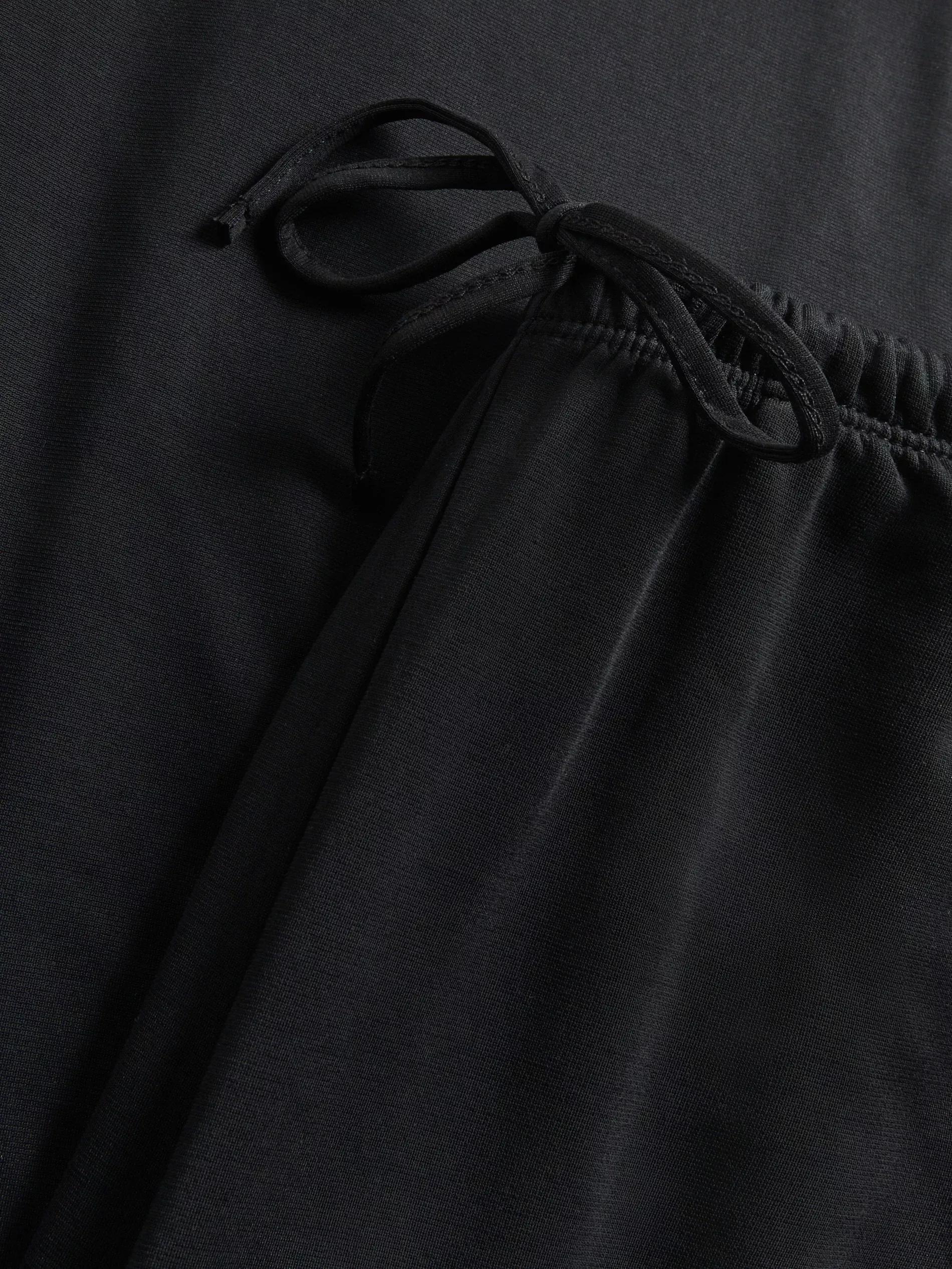 BLACK Wide-leg modal blend trousers, , large image number 5
