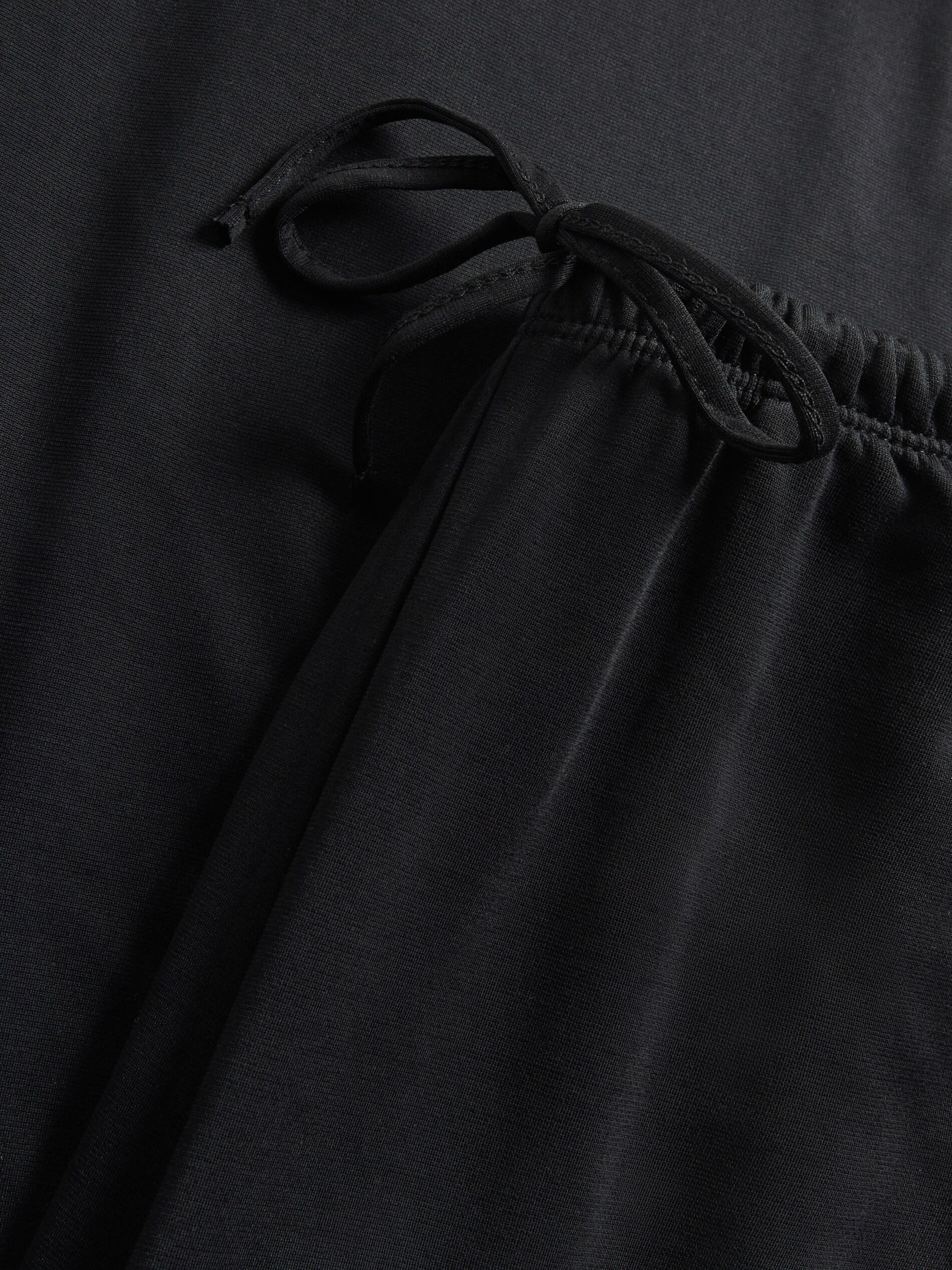 BLACK Wide-leg modal blend trousers, Black, large image number 5