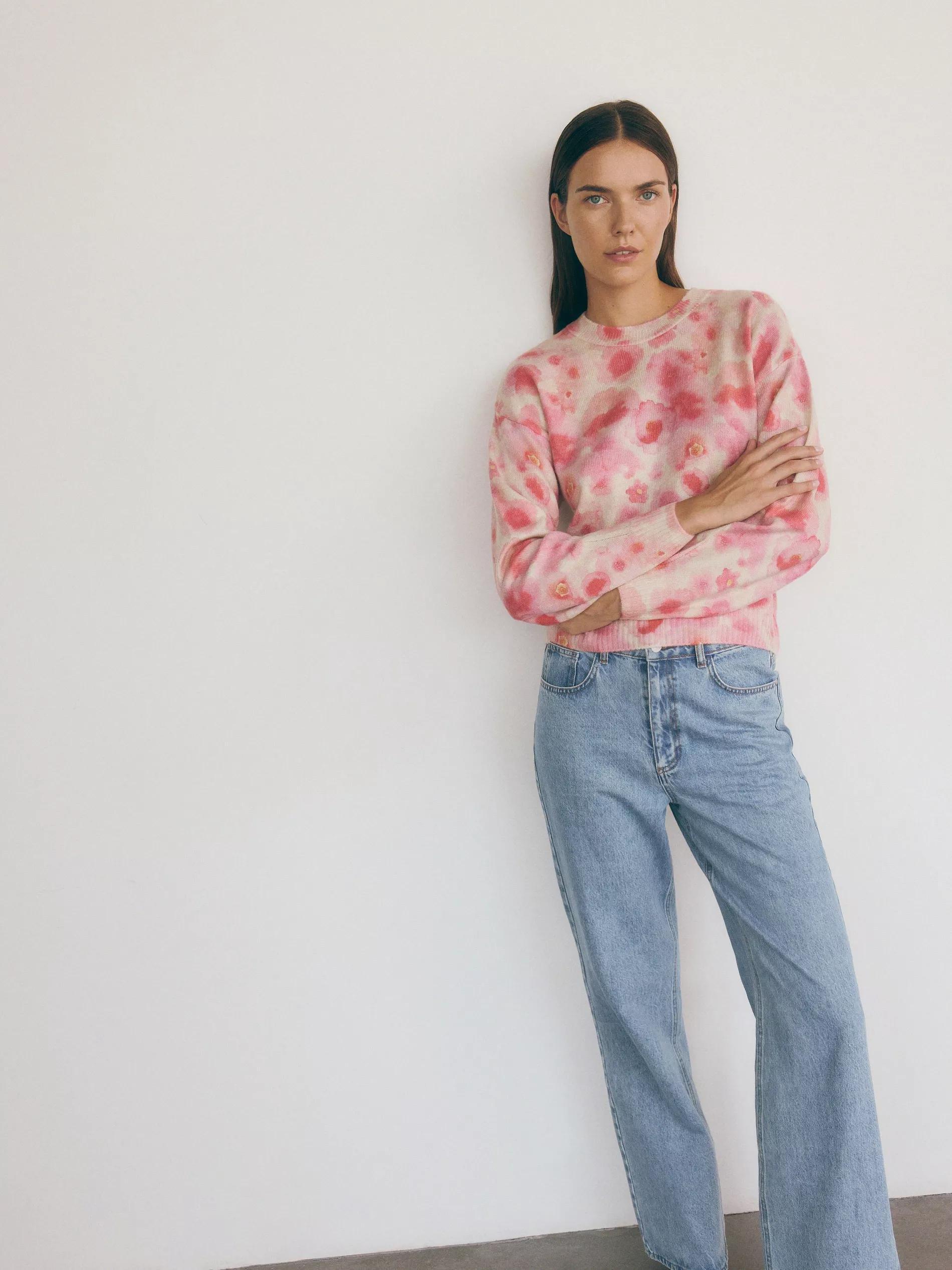 Multicolour Patterned Sweater, , large image number 0
