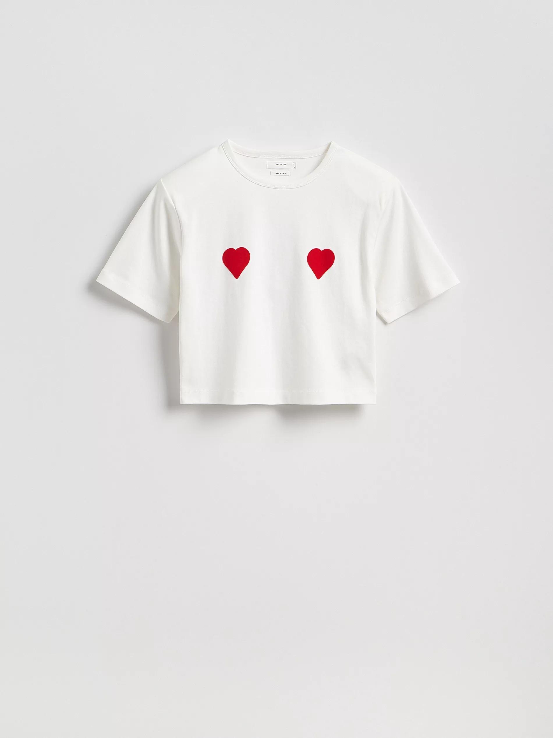 Cream Padded Shoulder T-Shirt, , large image number 4