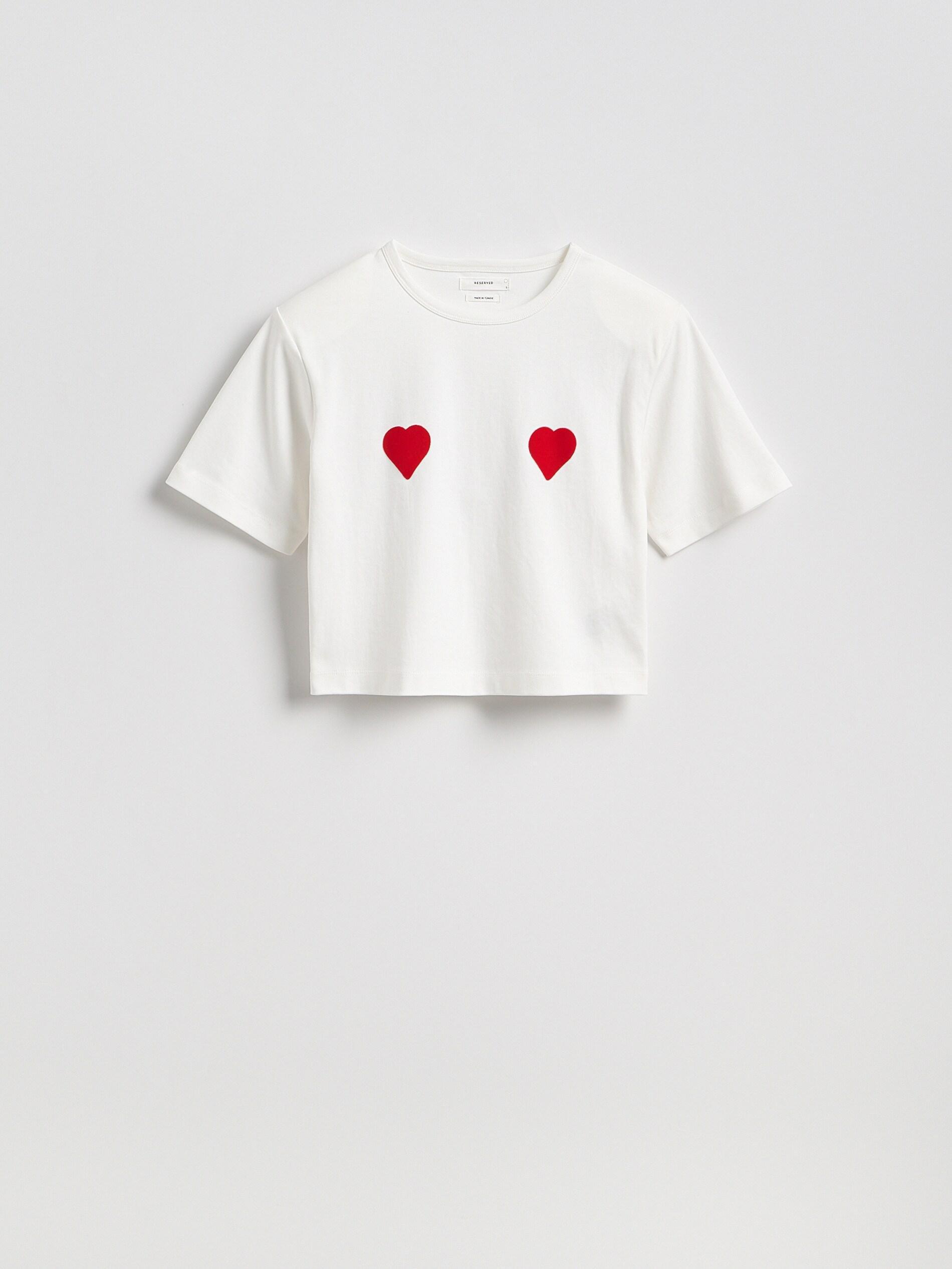 Cream Padded Shoulder T-Shirt, Ivory, large image number 4