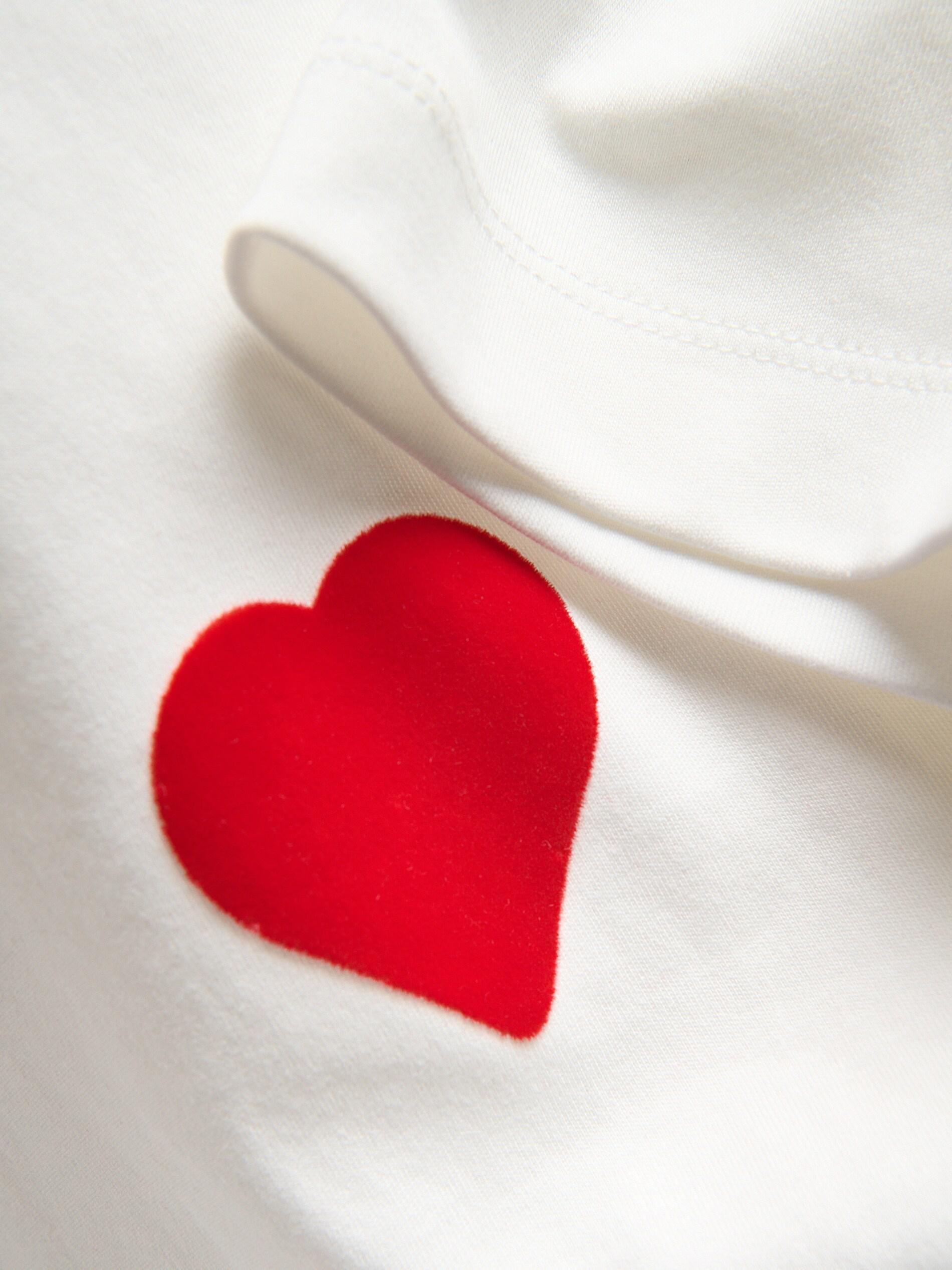 Cream Padded Shoulder T-Shirt, Ivory, large image number 5