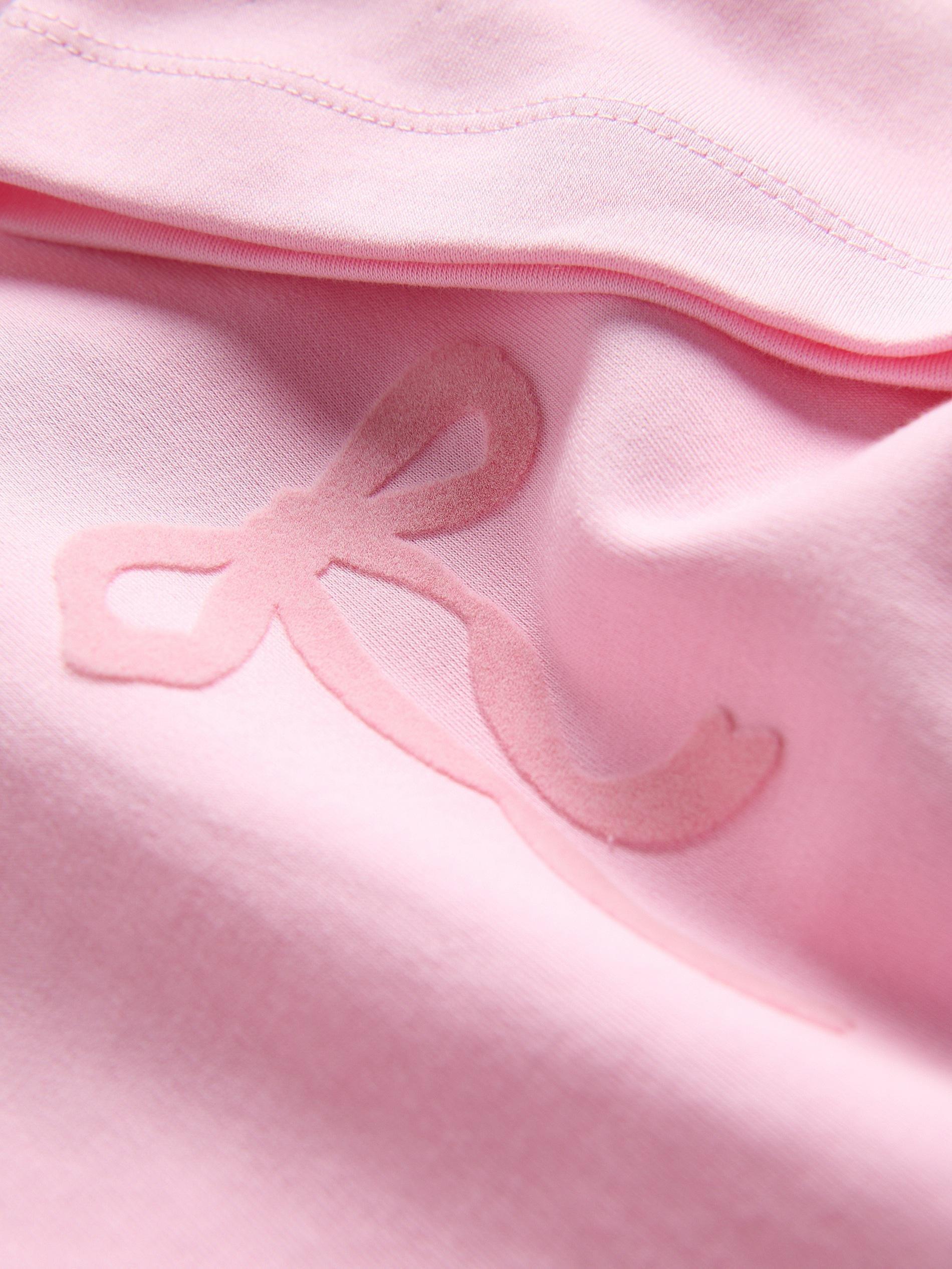 Pink Padded Shoulder T-Shirt, Pink, large image number 5