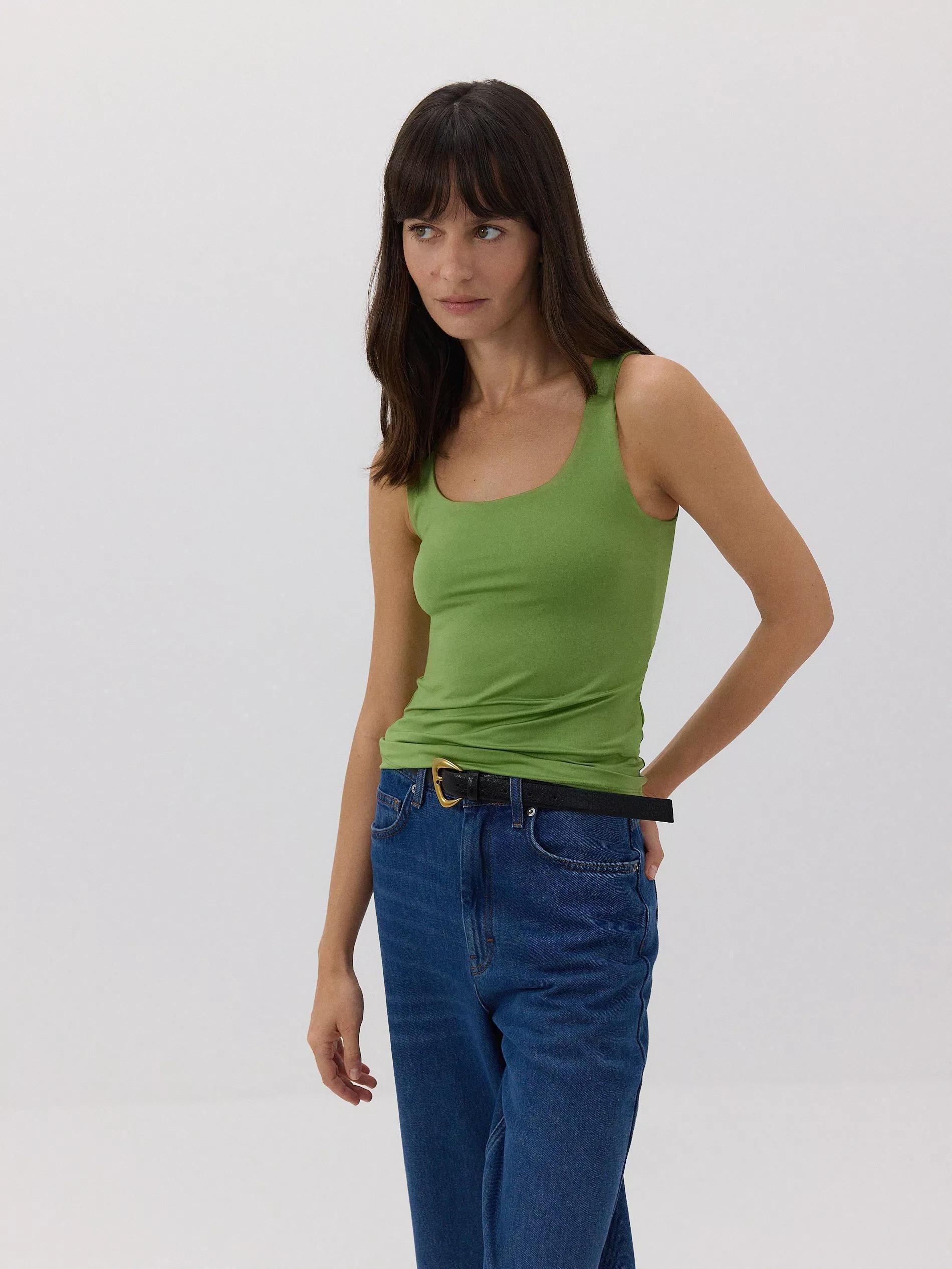 Green Cami Top, , large image number 0