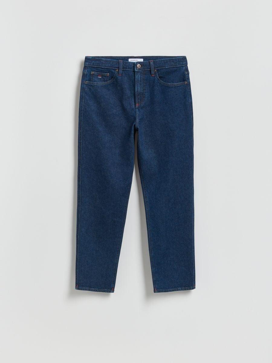 Navy Straight Fit Jeans, Navy, large image number 2