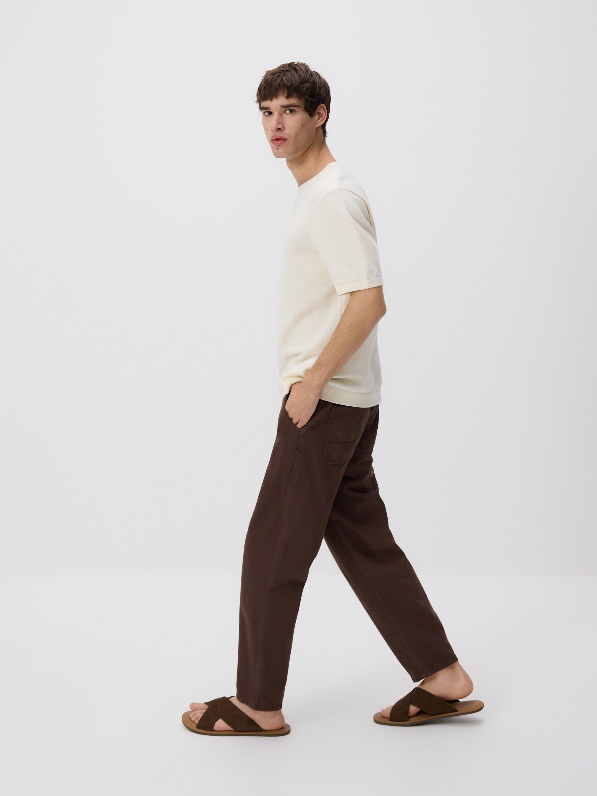 Brown Jogger Fit Jeans, 7401_89J, medium