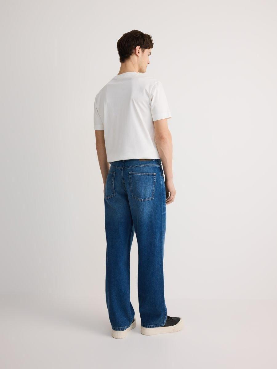 Blue Baggy Jeans With Washed Effect, , large image number 2