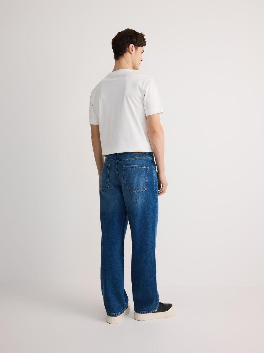 Blue Baggy Jeans With Washed Effect, , large image number 3