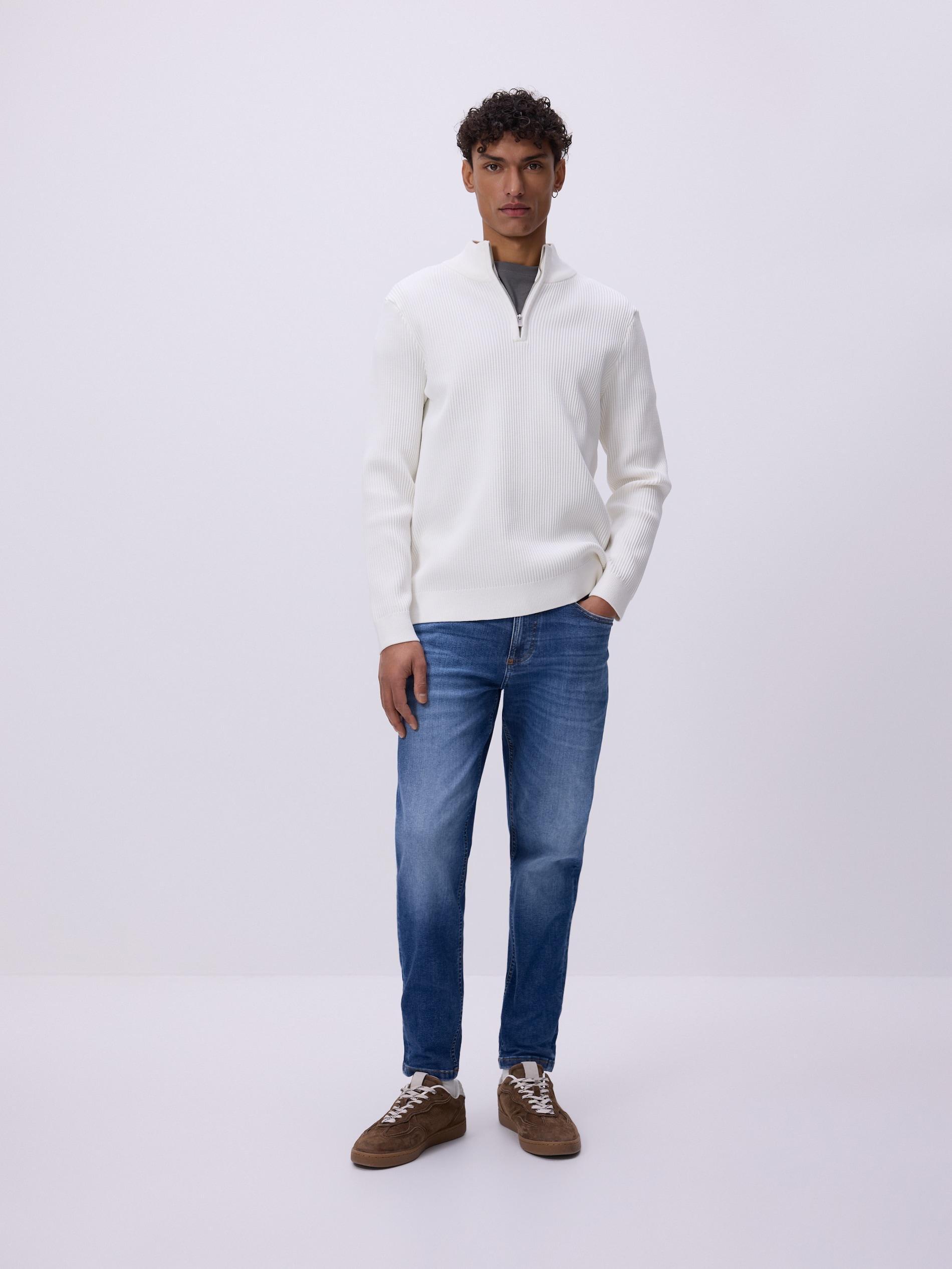 Blue Jeans Skinny Jeans With Wash Effect, Blue, large image number 0