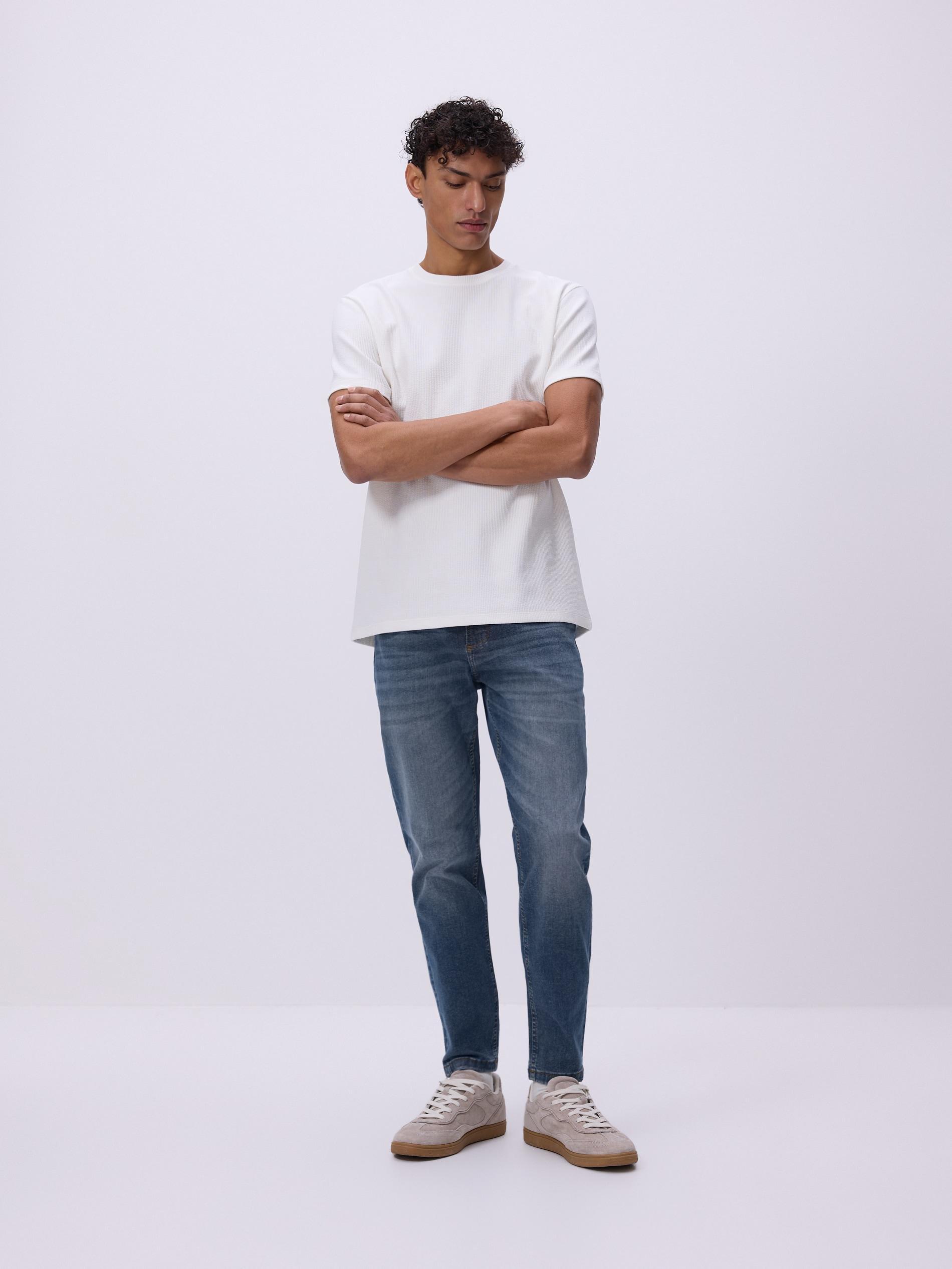 Blue Jeans Skinny Jeans With Wash Effect, Blue, large image number 0