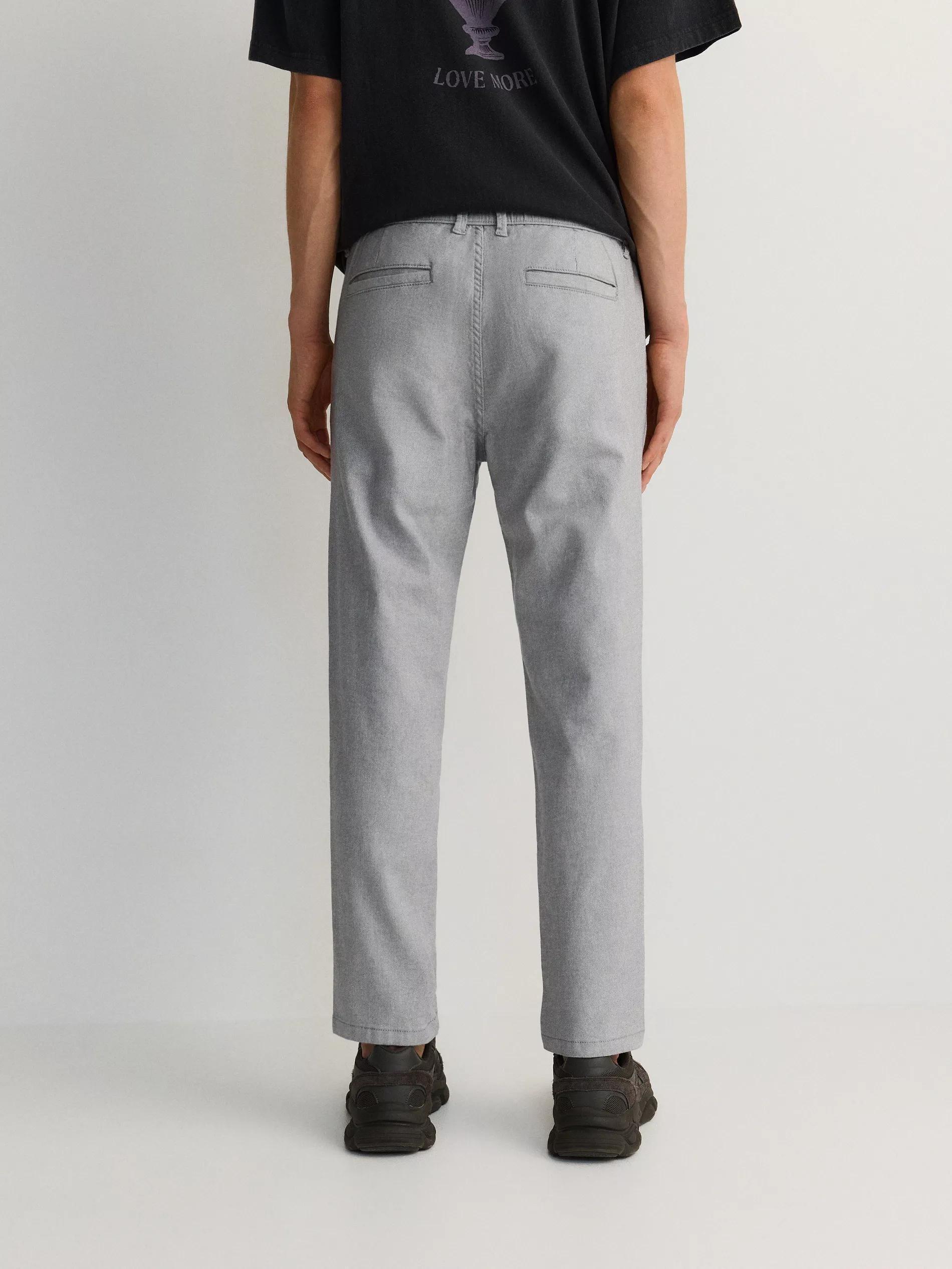Grey Chino Trousers, , large image number 3
