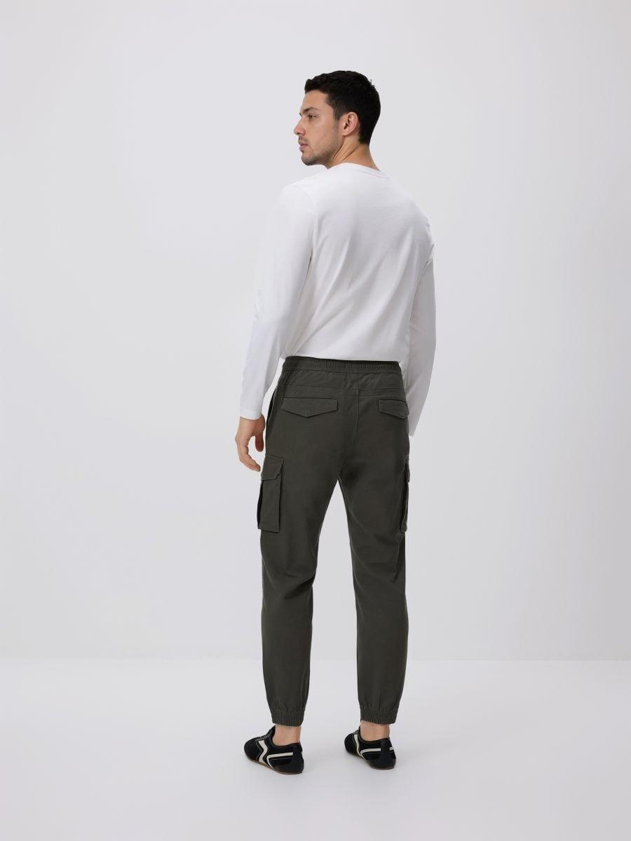 بنطال جوغر كارجو أخضر, Khaki, medium