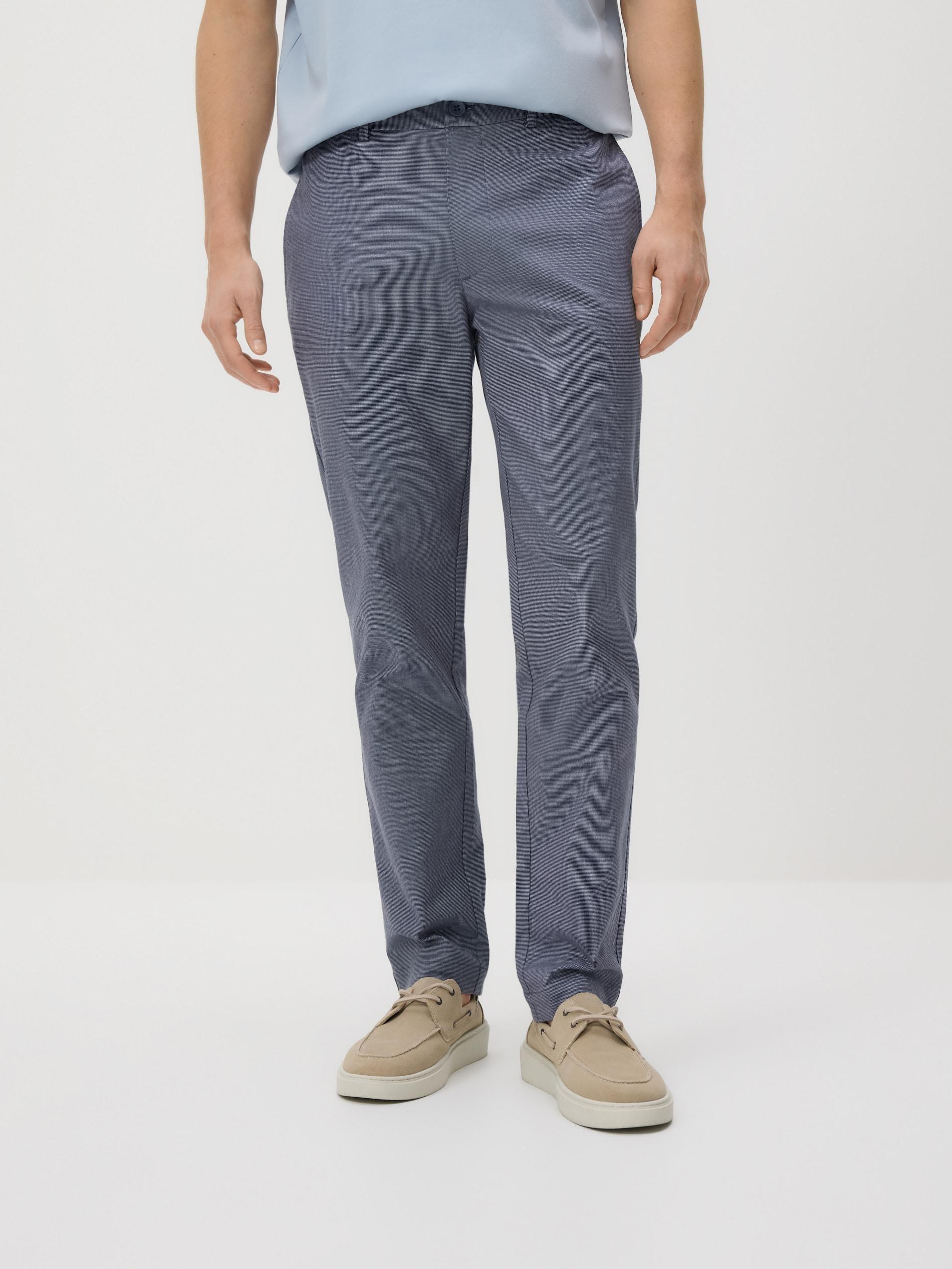 Navy Chino Carrot Trousers, Navy, large image number 0