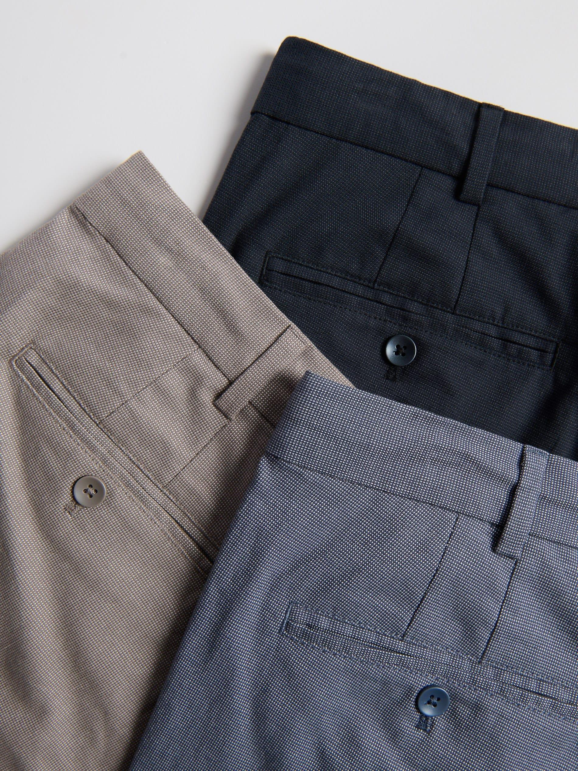 Navy Chino Carrot Trousers, Navy, large image number 4