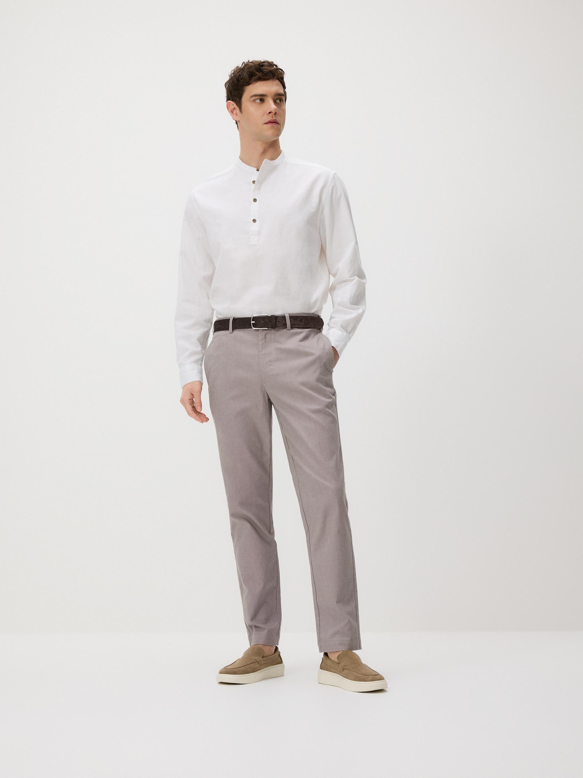 Beige Chino Carrot Trousers, Beige, large image number 1