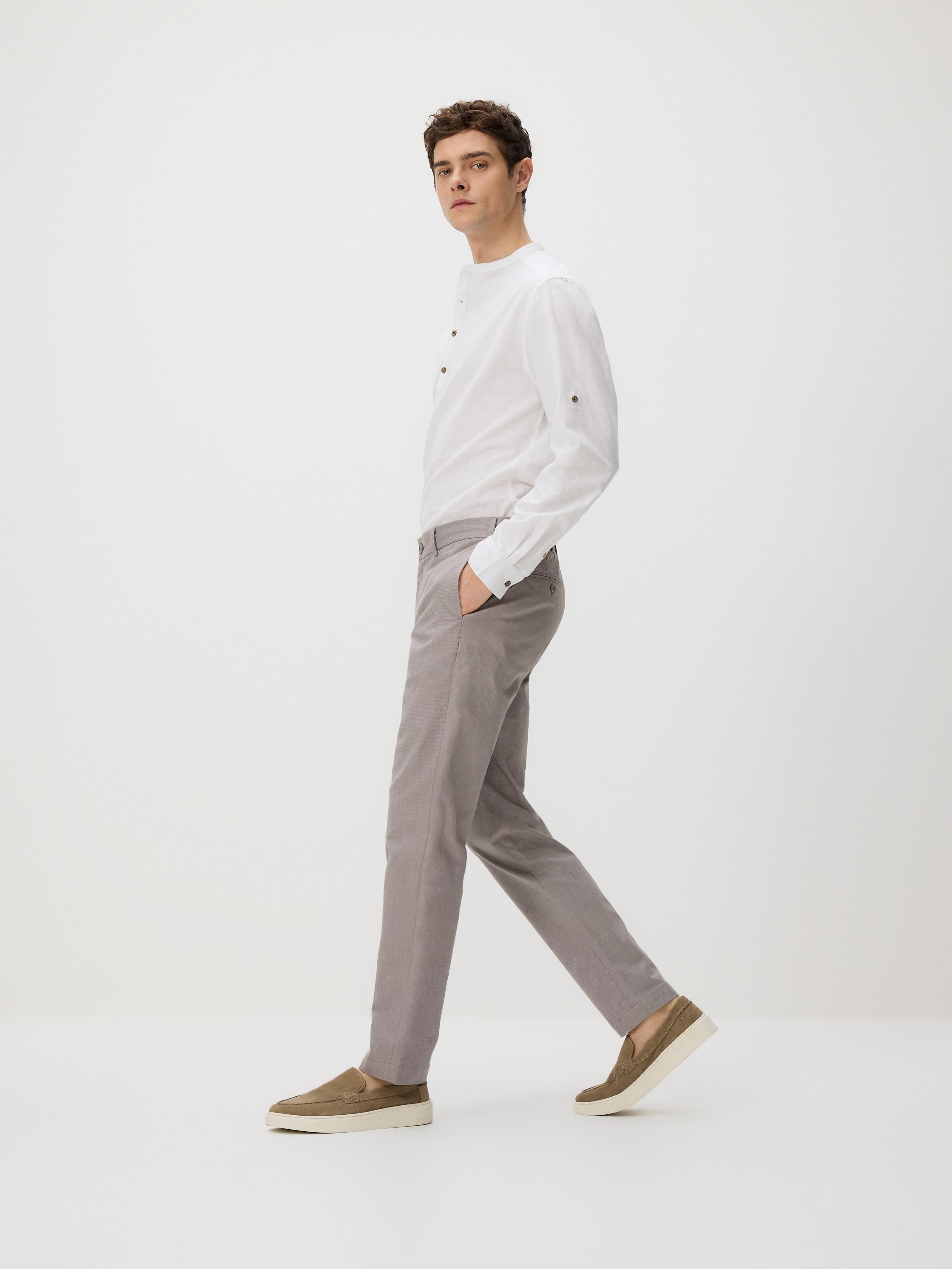 Beige Chino Carrot Trousers, Beige, large image number 2