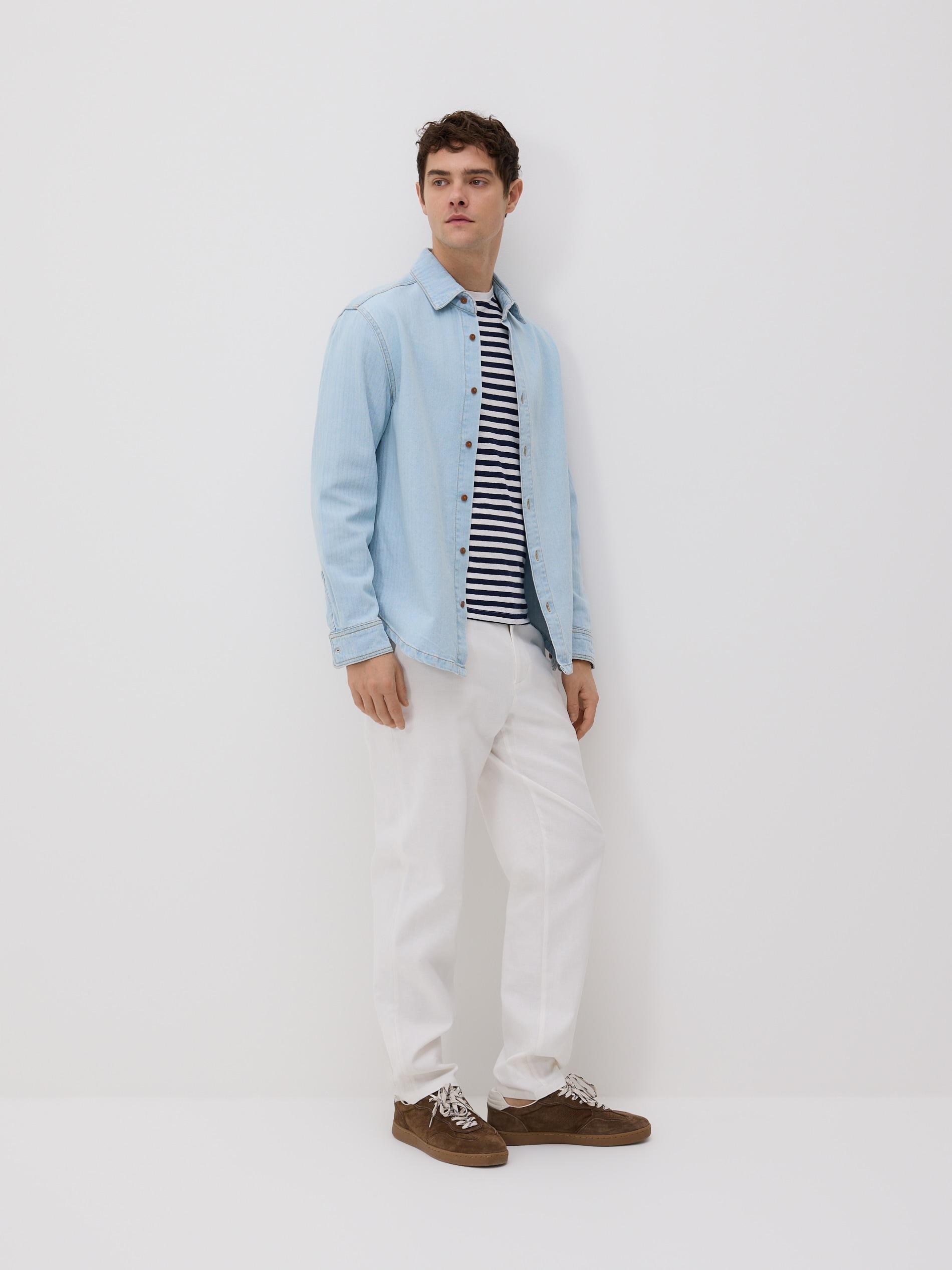 White Trousers, White, large image number 1