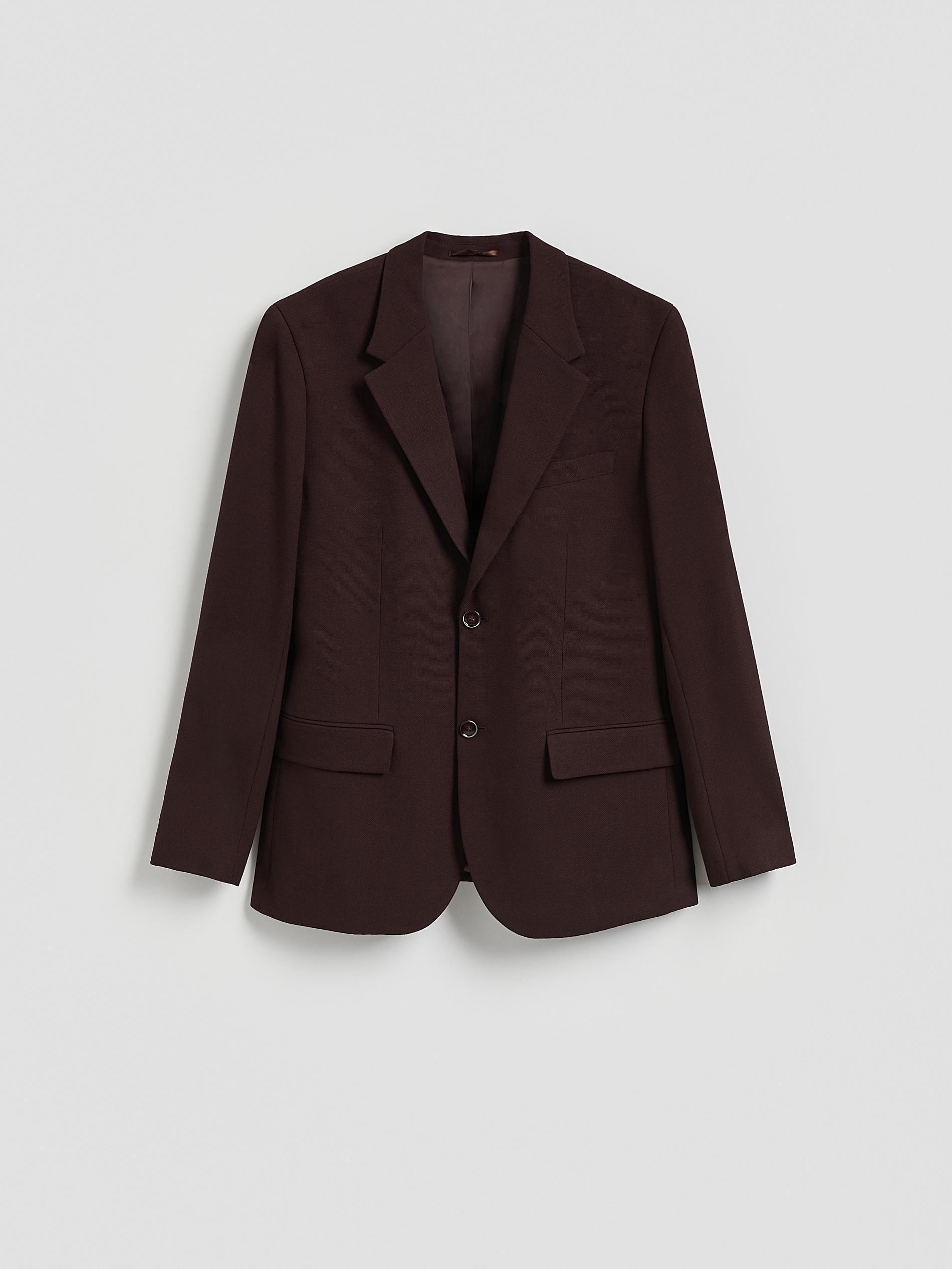 Maroon Slim Fit Blazer, Burgundy, large image number 4