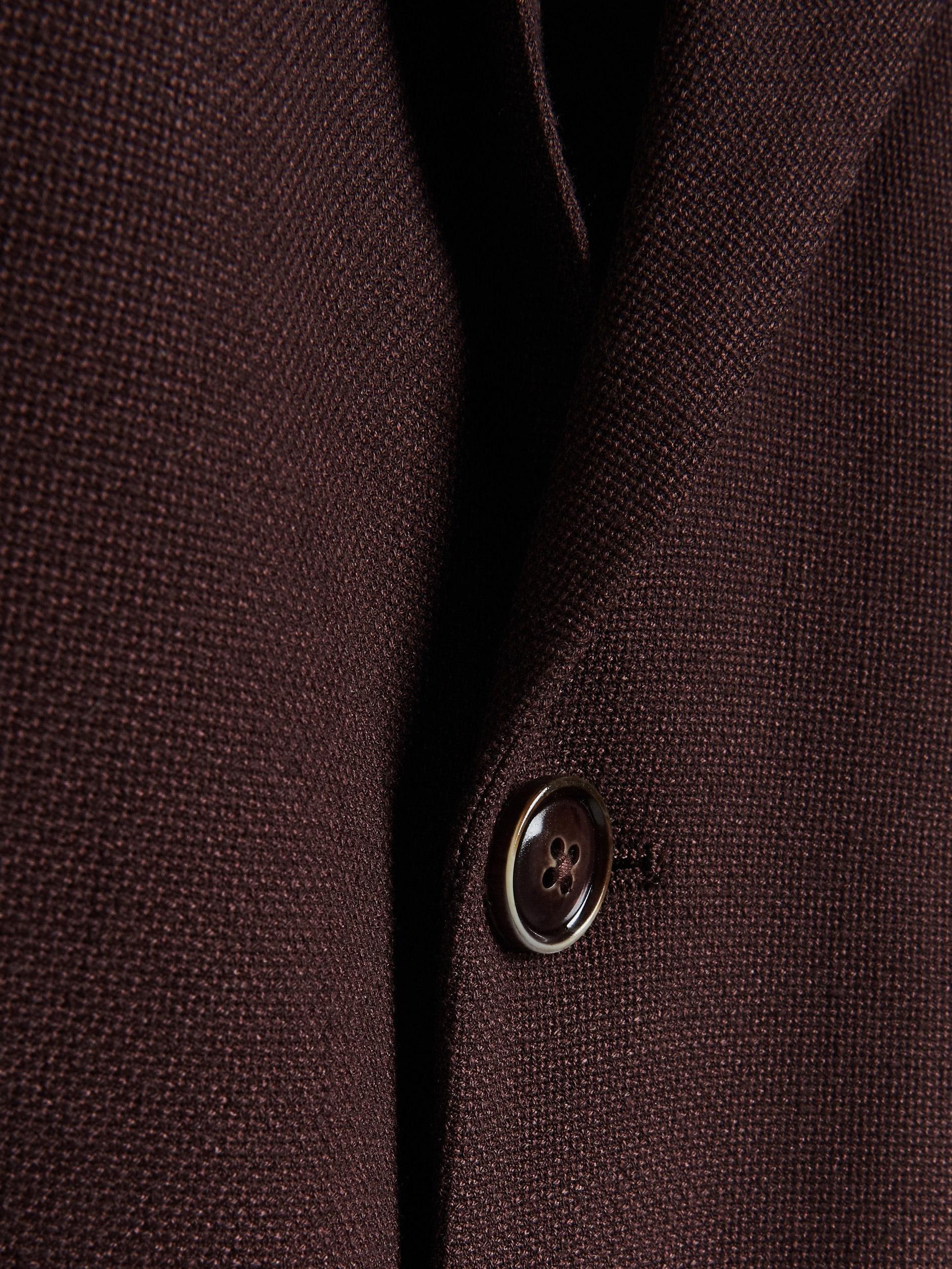Maroon Slim Fit Blazer, Burgundy, large image number 6